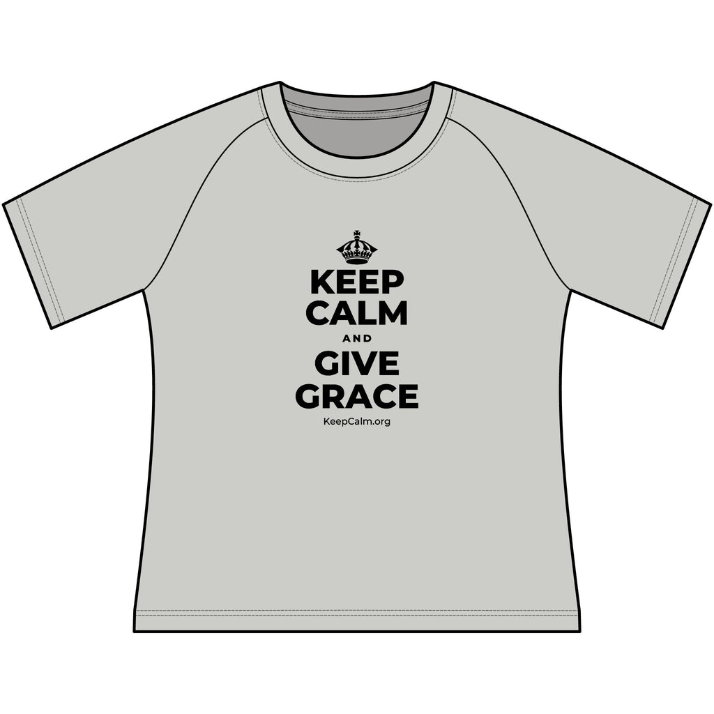 KEEP CALM AND GIVE GRACE Women's Raglan Tee