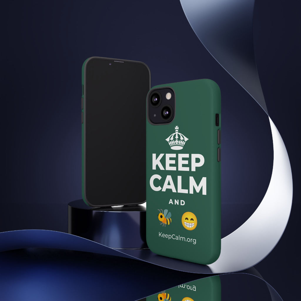 KEEP CALM AND BEE HAPPY Phone Case