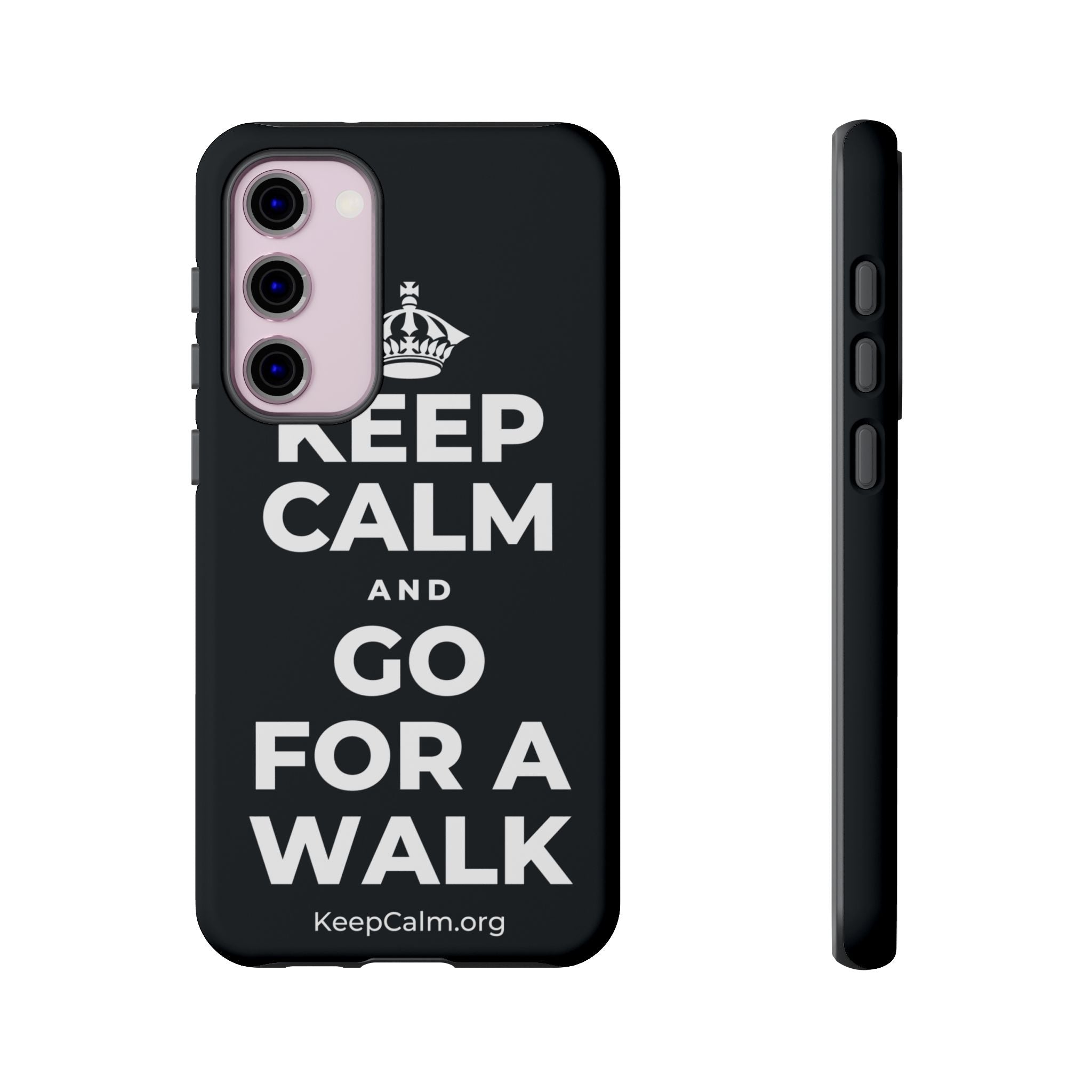 KEEP CALM AND GO FOR A WALK Phone Case (Dark)