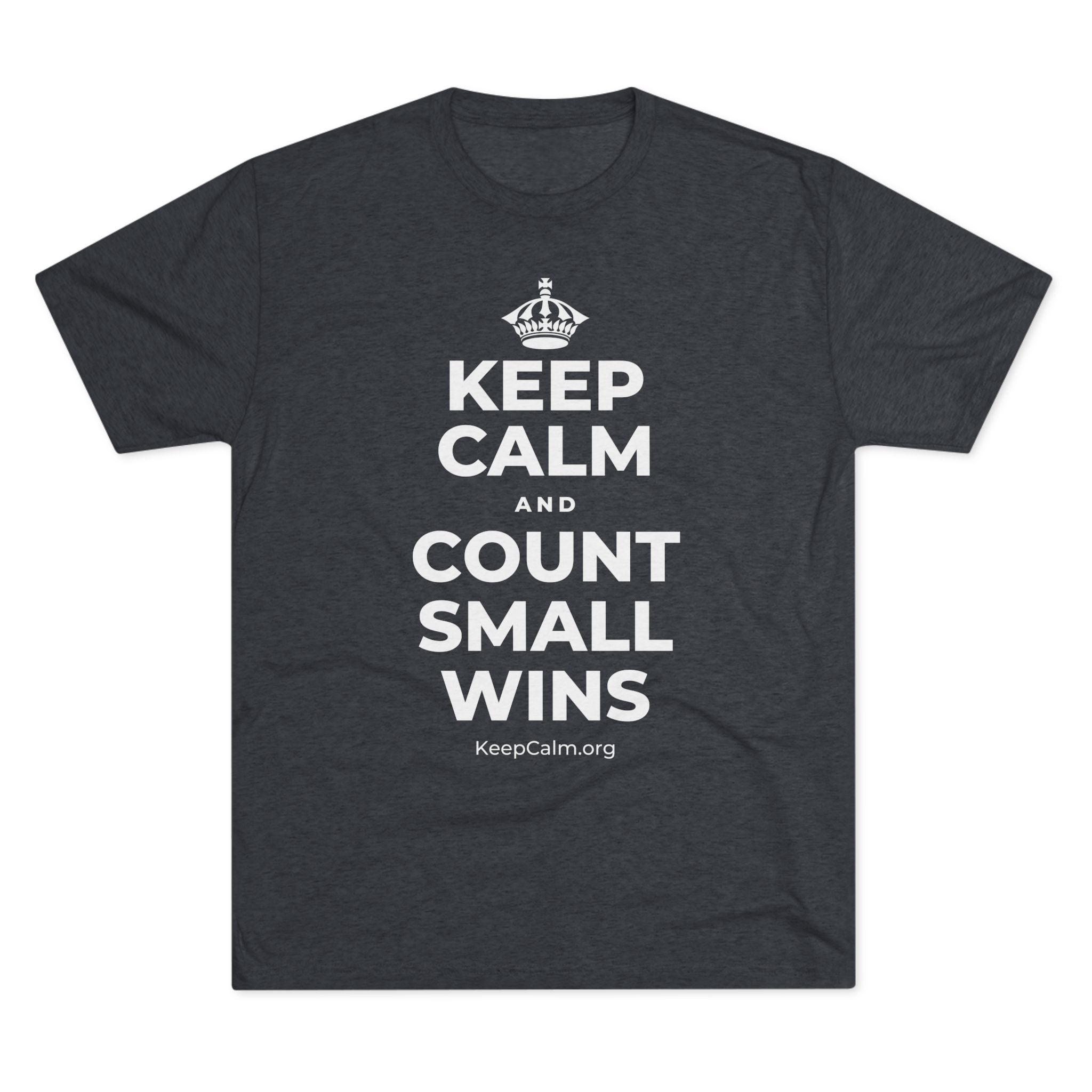 KEEP CALM AND COUNT SMALL WINS Tri-Blend Tee