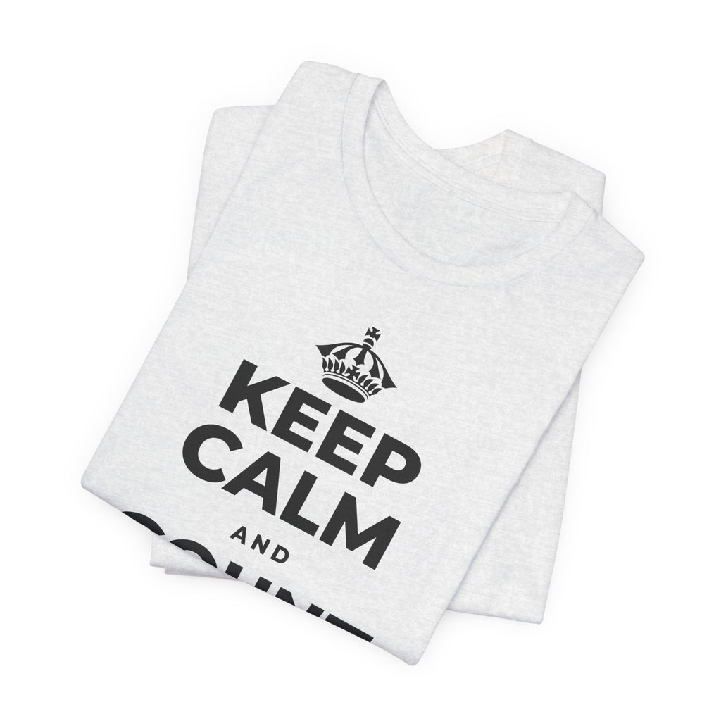 KEEP CALM AND COUNT SMALL WINS T-Shirt (Soft Cream–Heather Mauve)