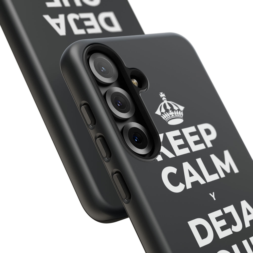 KEEP CALM Y DEJA QUE SE ENFRÍE Phone Case (Dark)