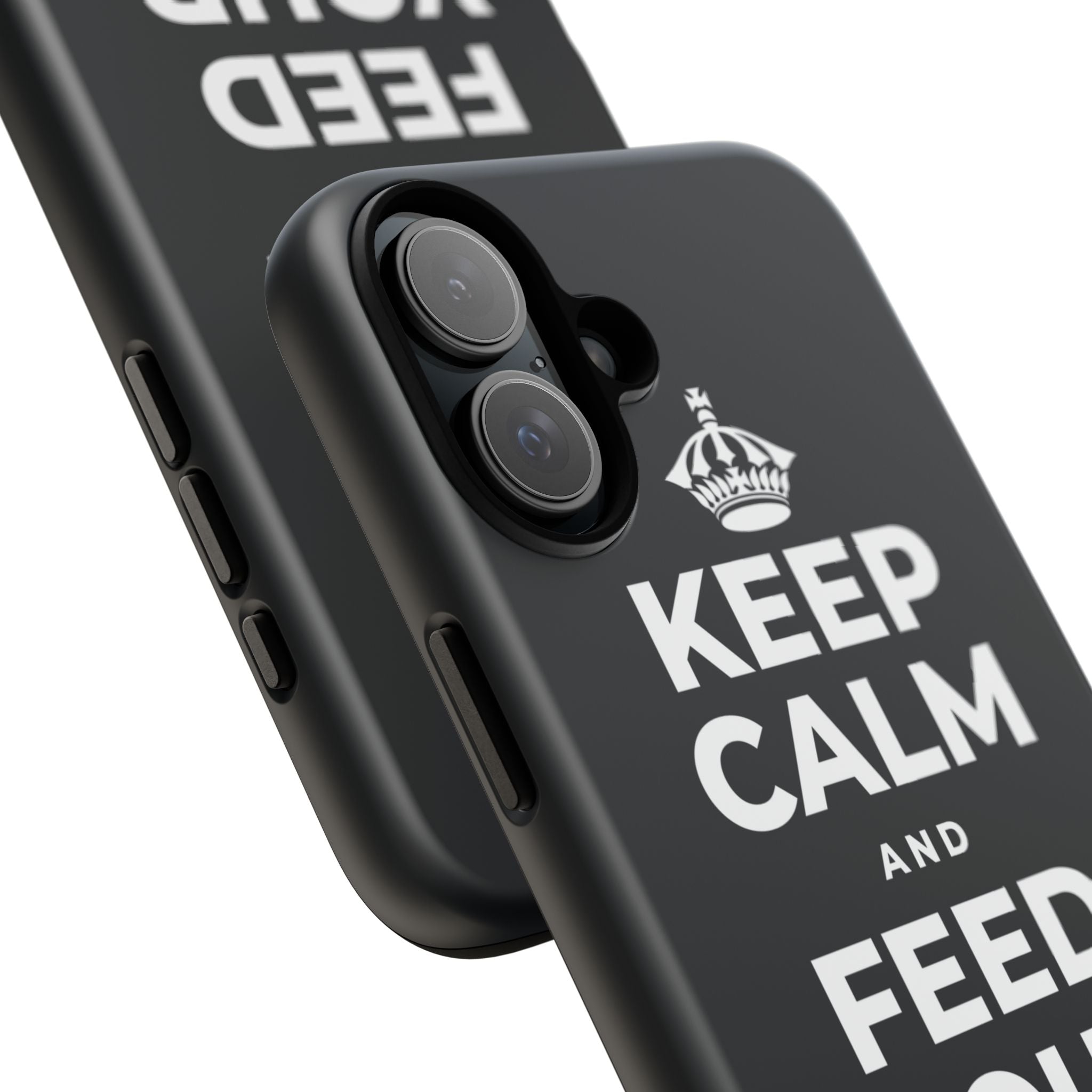 KEEP CALM AND FEED YOUR SOUL TOO Phone Case (Dark)