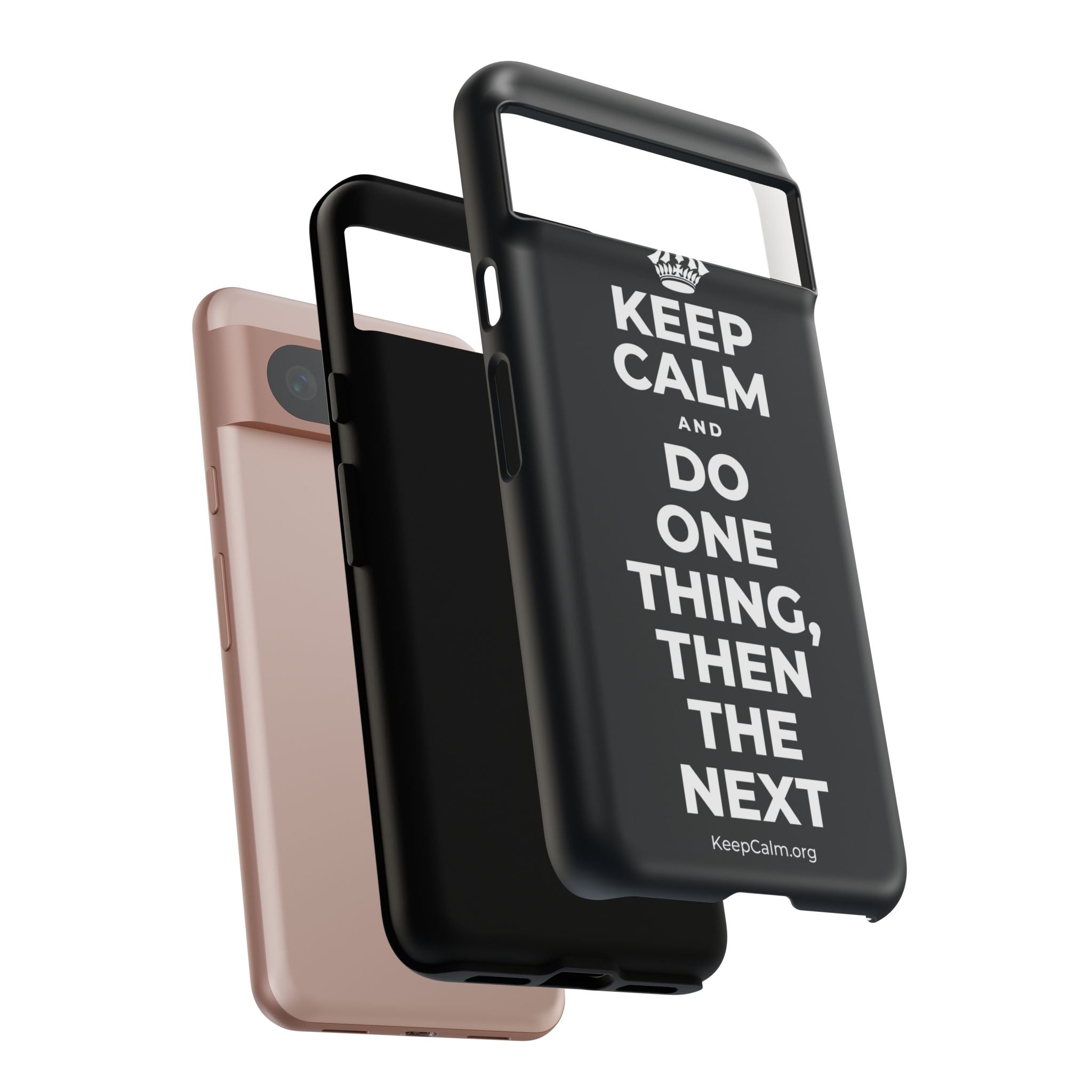 KEEP CALM AND DO ONE THING, THEN THE NEXT Phone Case (Dark)