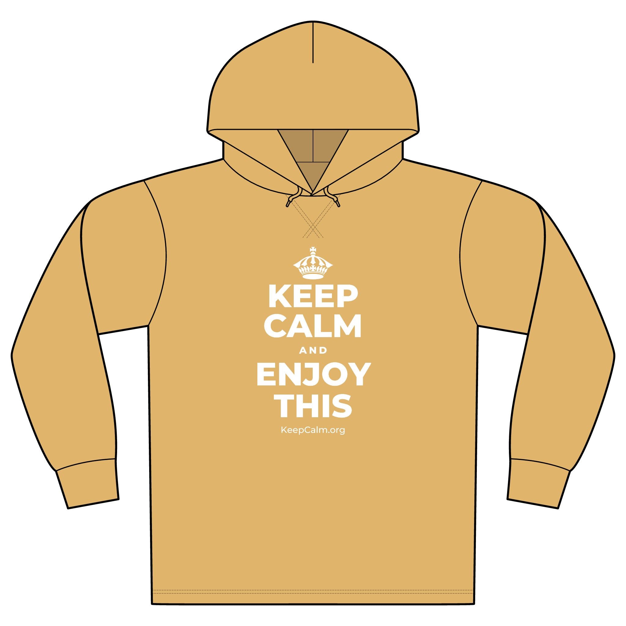 KEEP CALM AND ENJOY THIS Organic Hoodie Tee