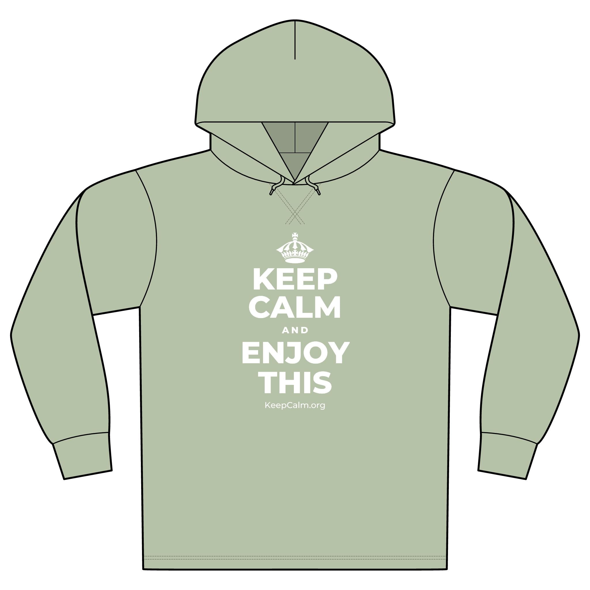 KEEP CALM AND ENJOY THIS Organic Hoodie Tee
