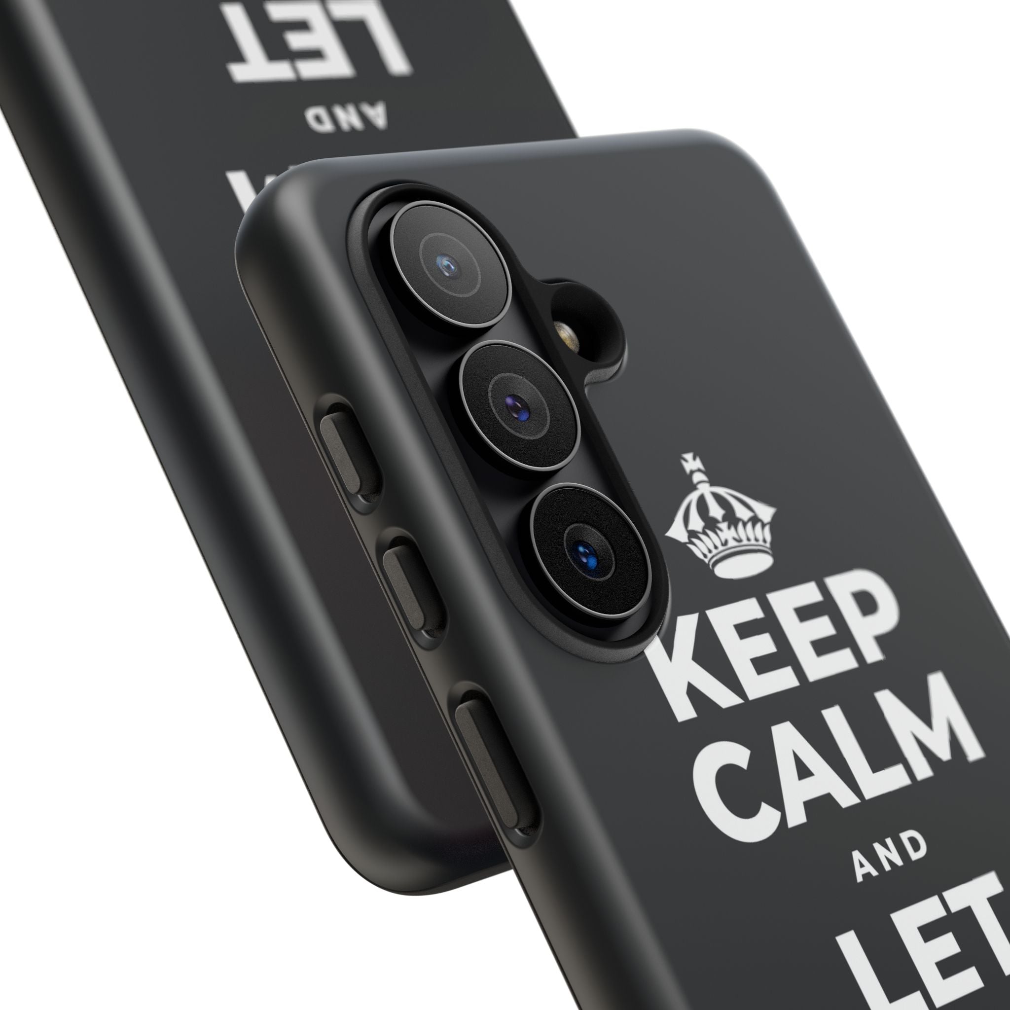 KEEP CALM AND LET YOURSELF ENJOY IT Phone Case (Dark)