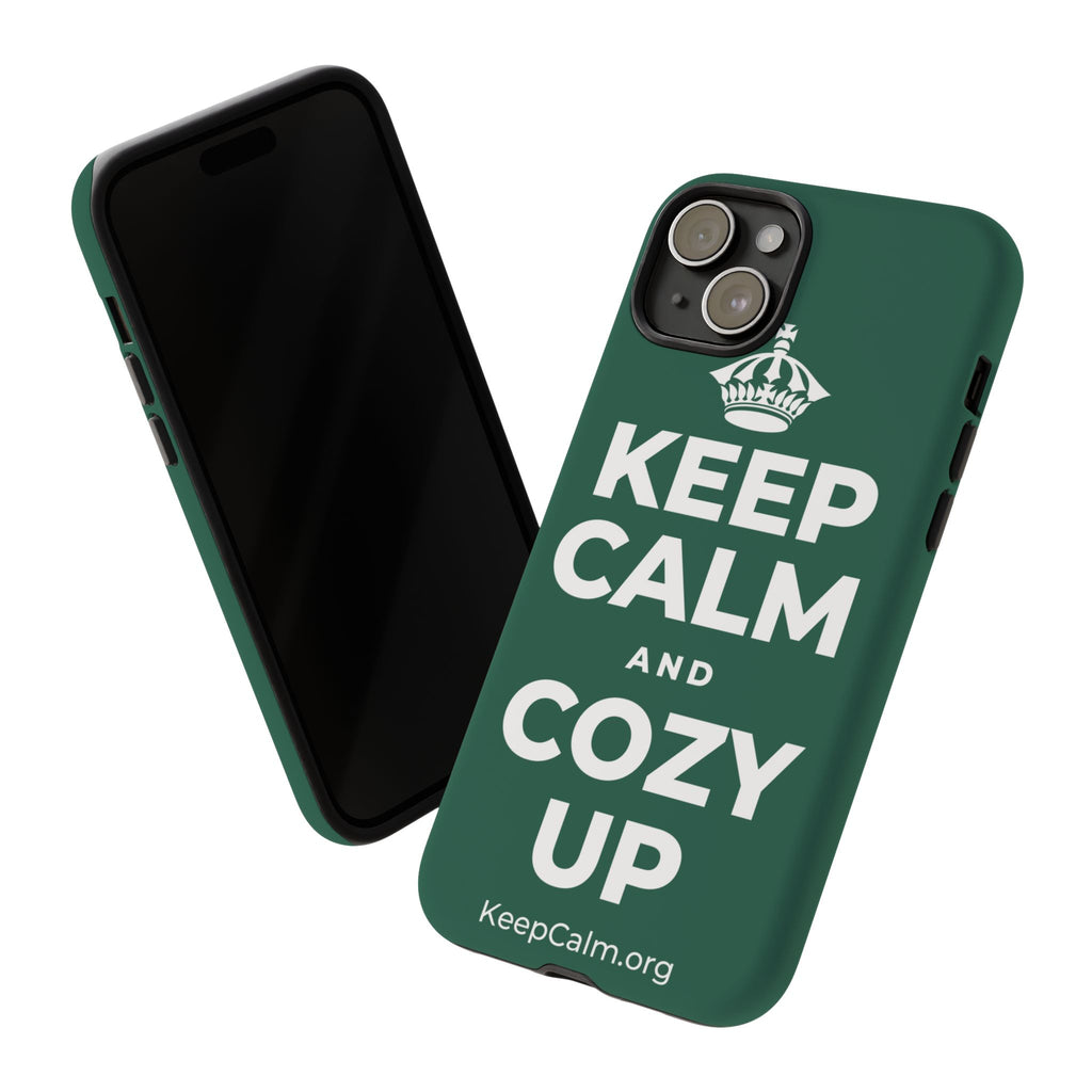 KEEP CALM AND COZY UP Phone Case