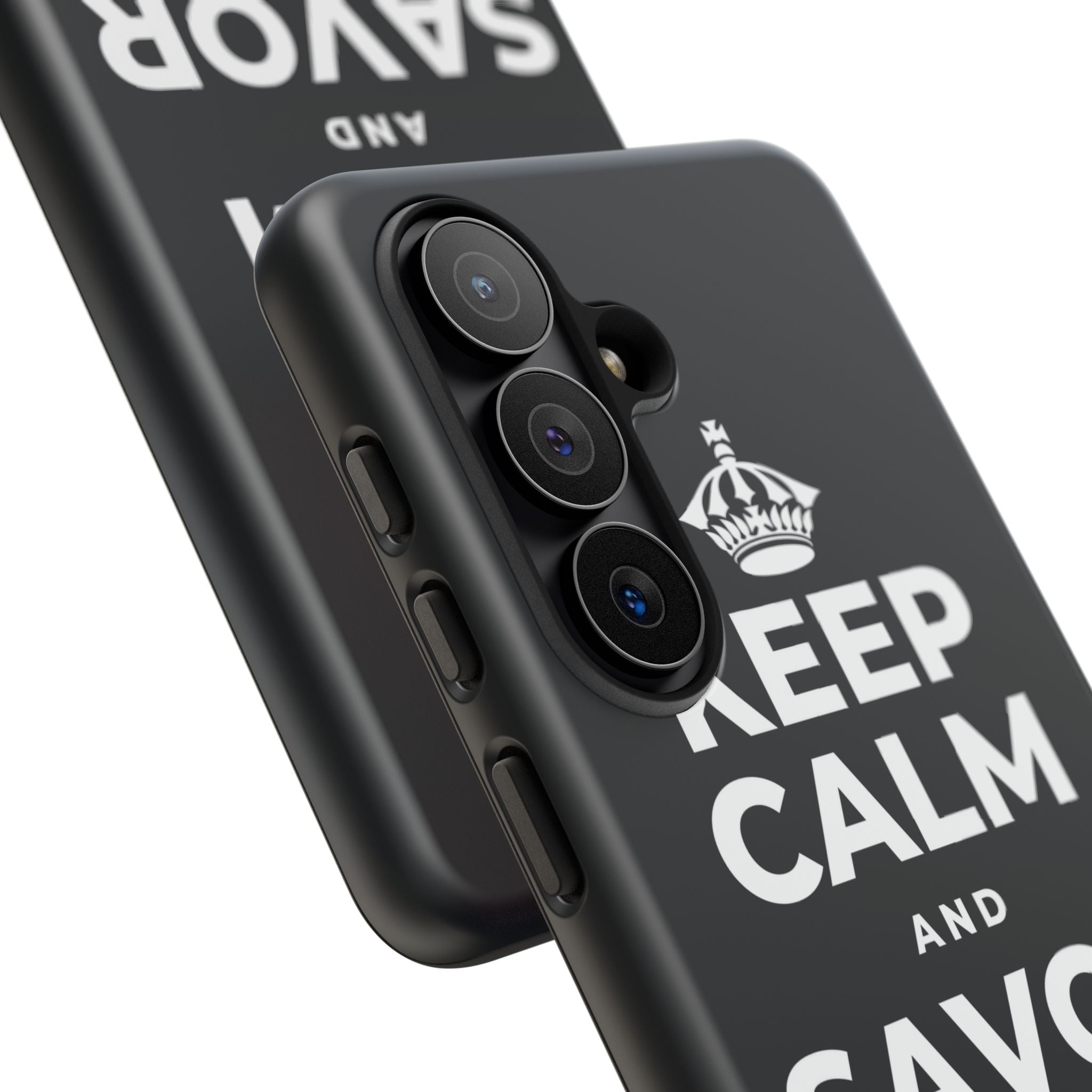 KEEP CALM AND SAVOR THIS MOMENT Phone Case (Dark)