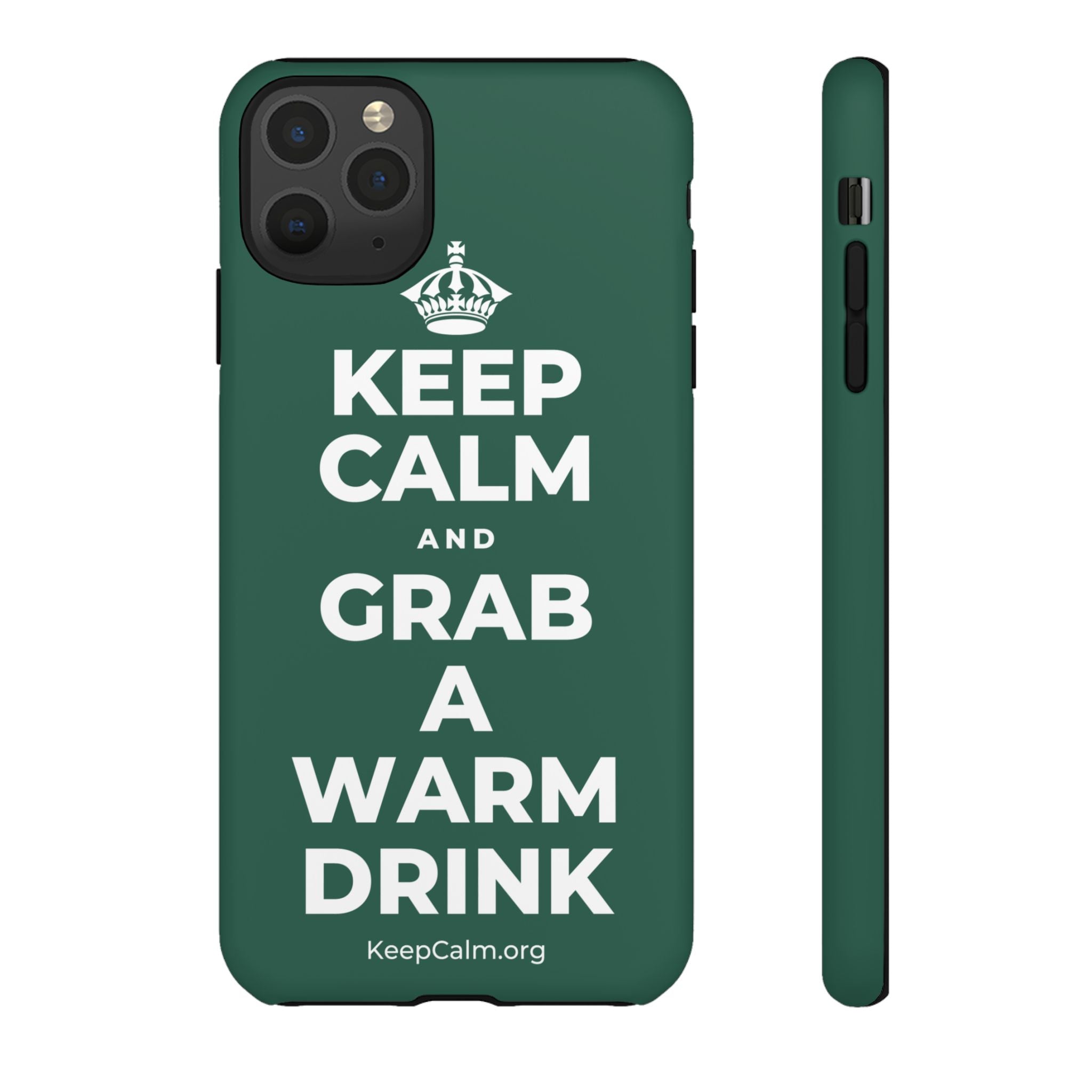 KEEP CALM AND GRAB A WARM DRINK Phone Case