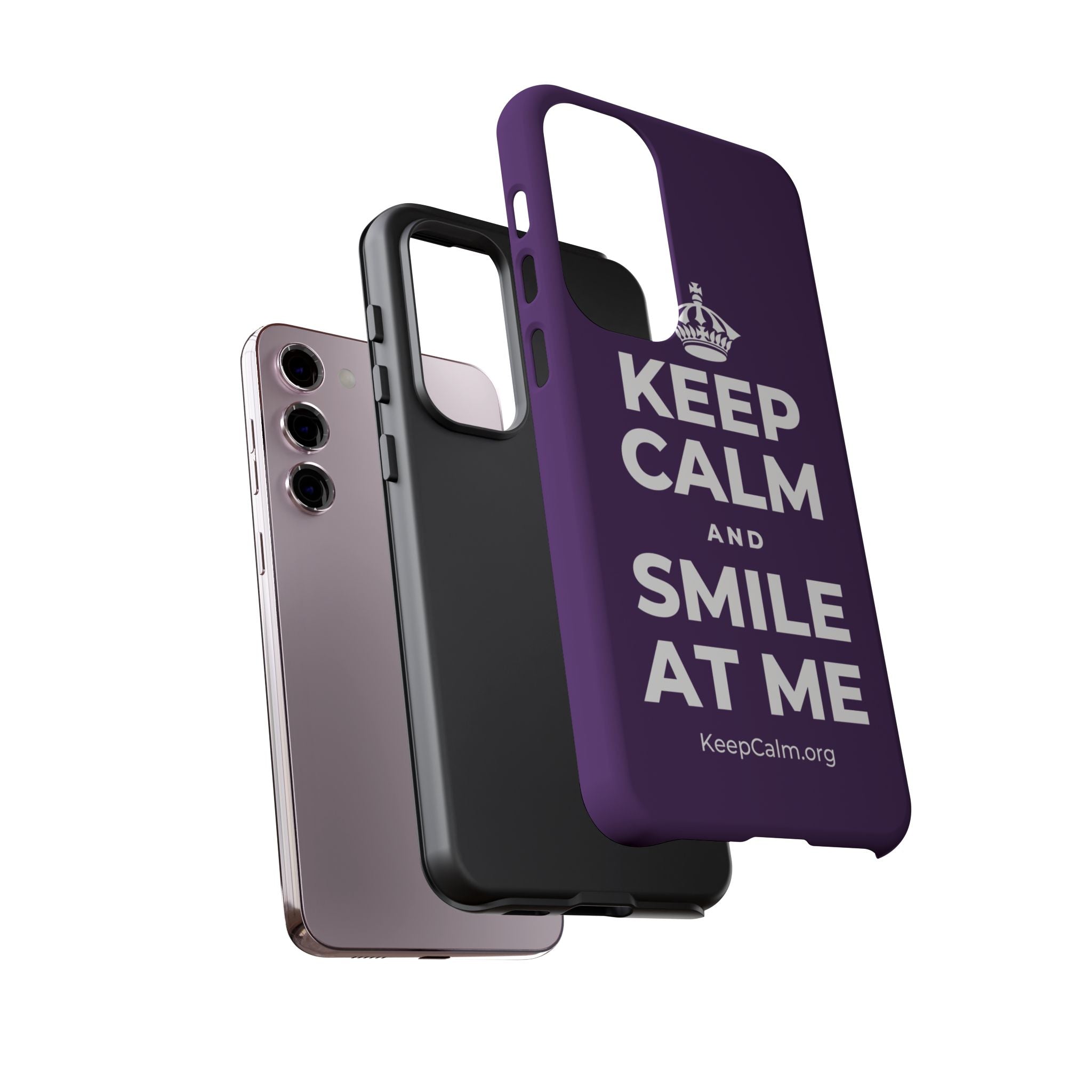 KEEP CALM AND SMILE AT ME Phone Case
