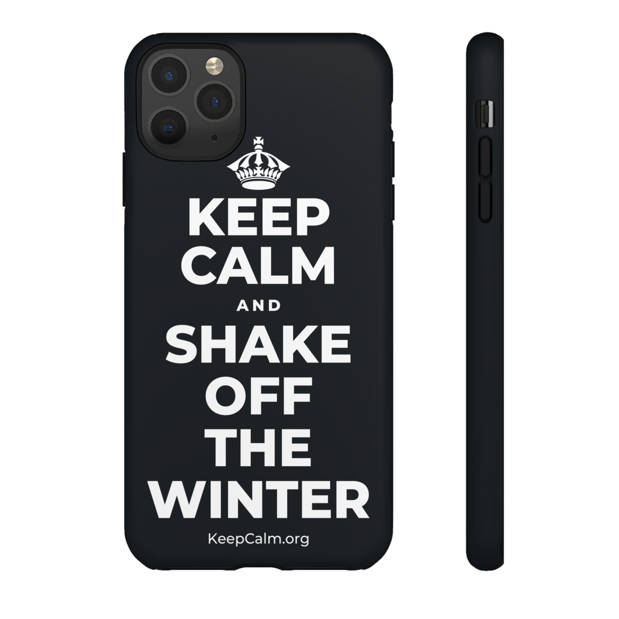 KEEP CALM AND SHAKE OFF THE WINTER Phone Case (Dark)