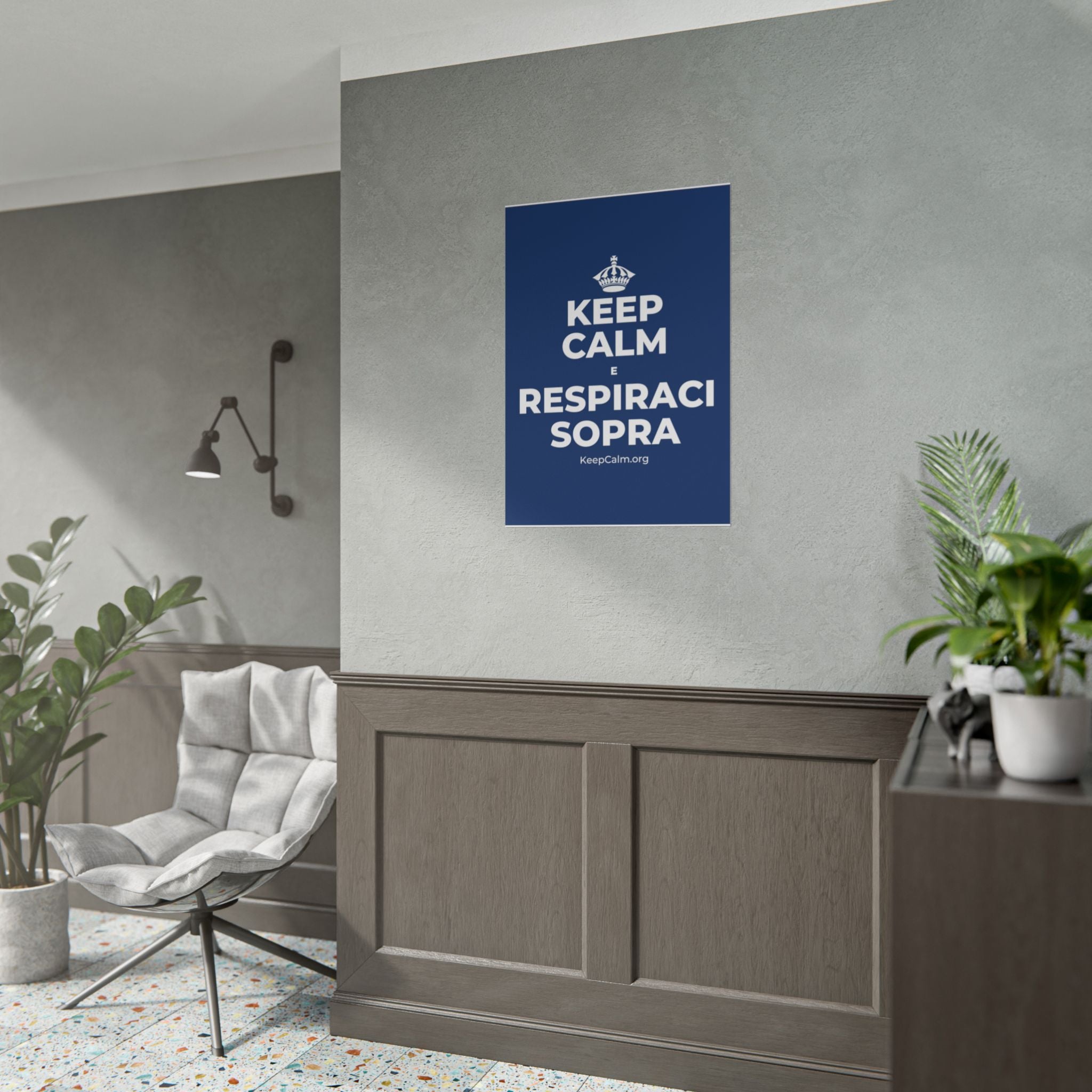 KEEP CALM E RESPIRACI SOPRA Poster