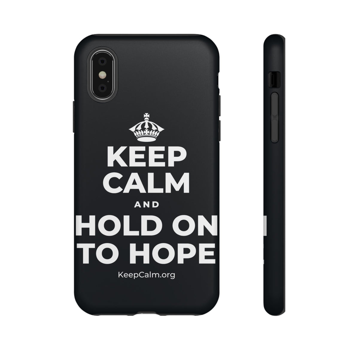 KEEP CALM AND HOLD ON TO HOPE Phone Case (Dark)