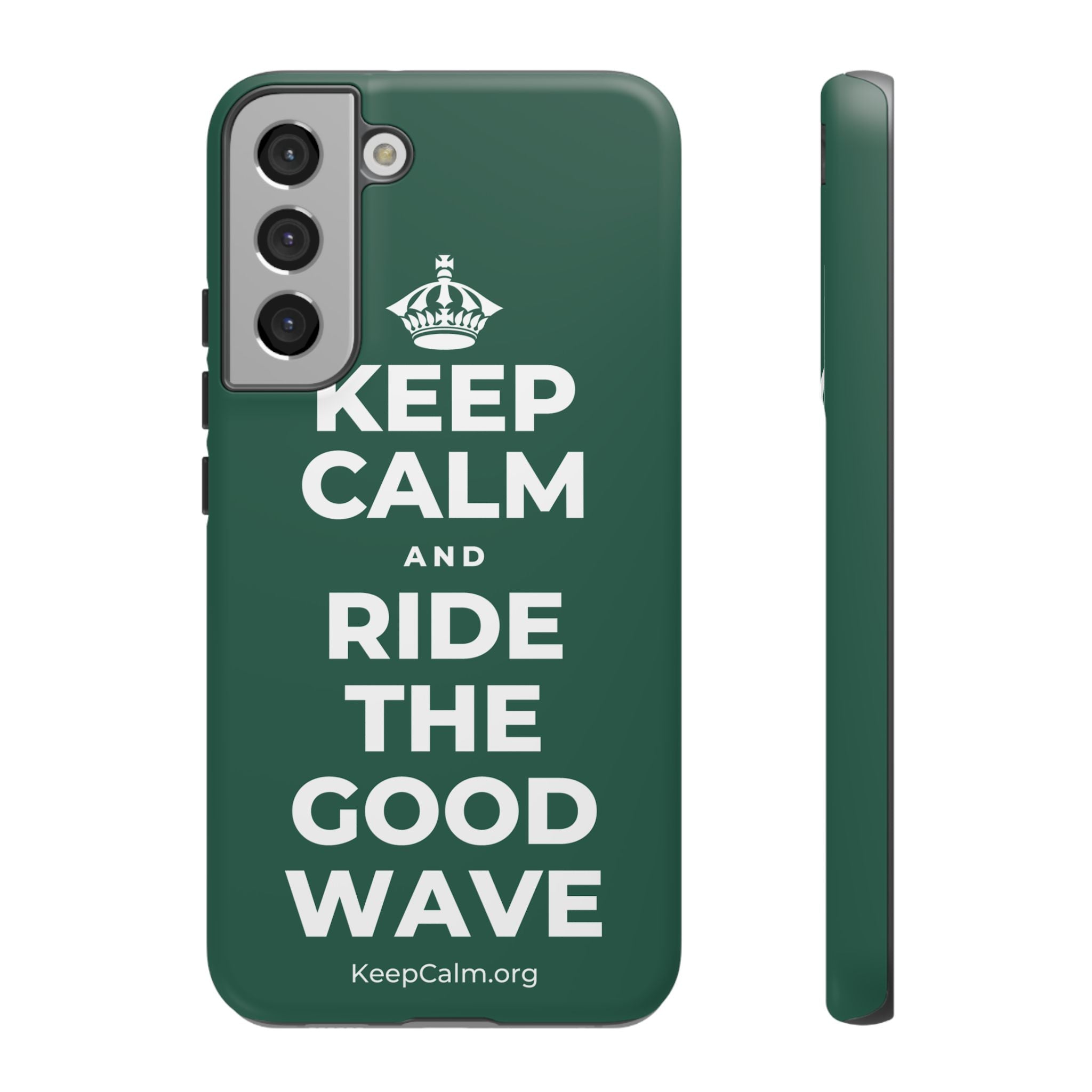 KEEP CALM AND RIDE THE GOOD WAVE Phone Case