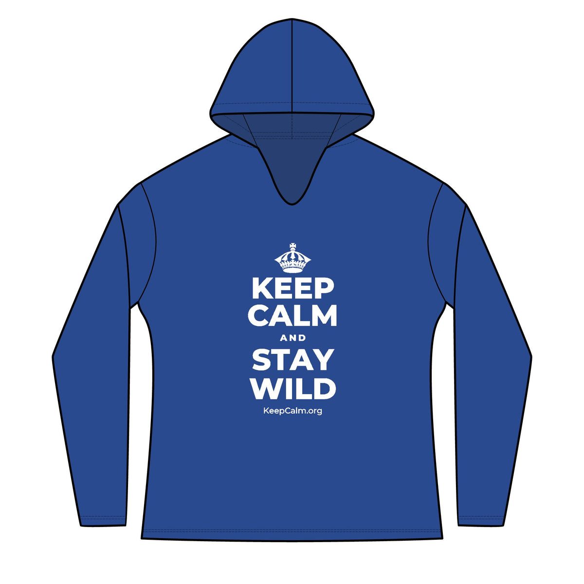 KEEP CALM AND STAY WILD Women's Long Sleeve Hoodie