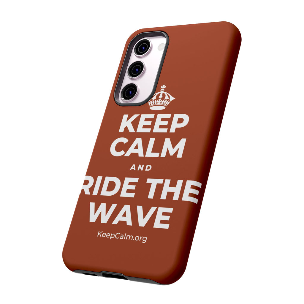 KEEP CALM AND RIDE THE WAVE Phone Case