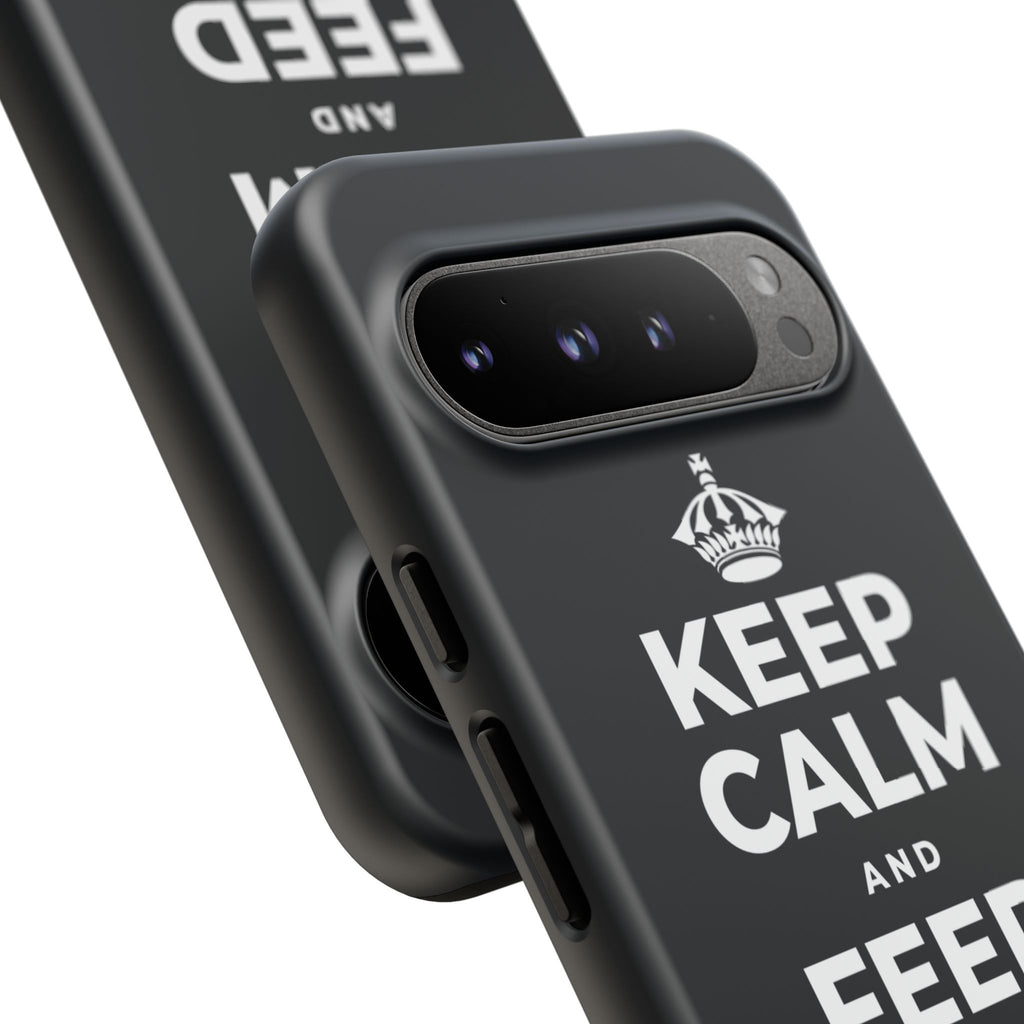 KEEP CALM AND FEED YOUR SOUL TOO Phone Case (Dark)