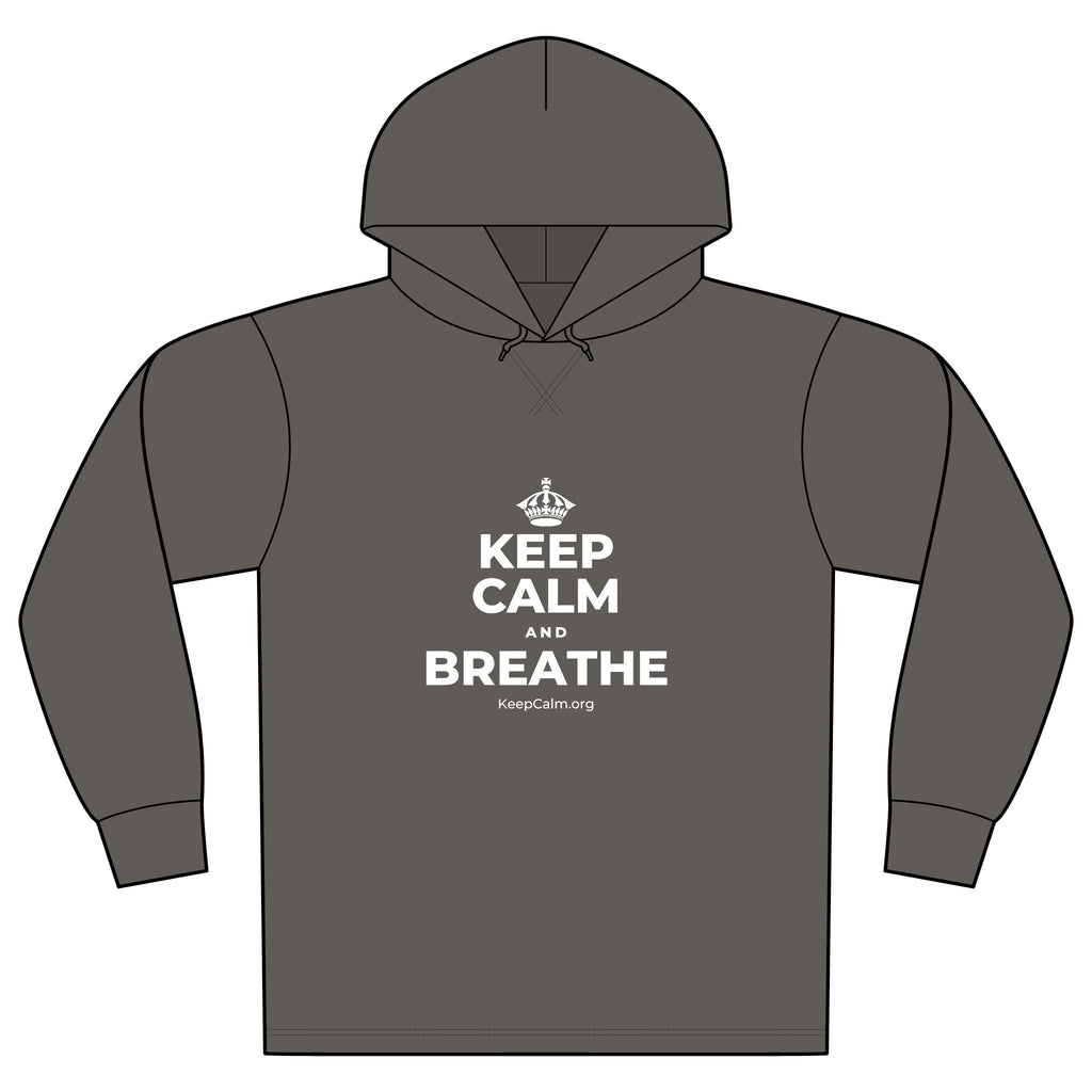 KEEP CALM AND BREATHE Organic Hoodie Tee