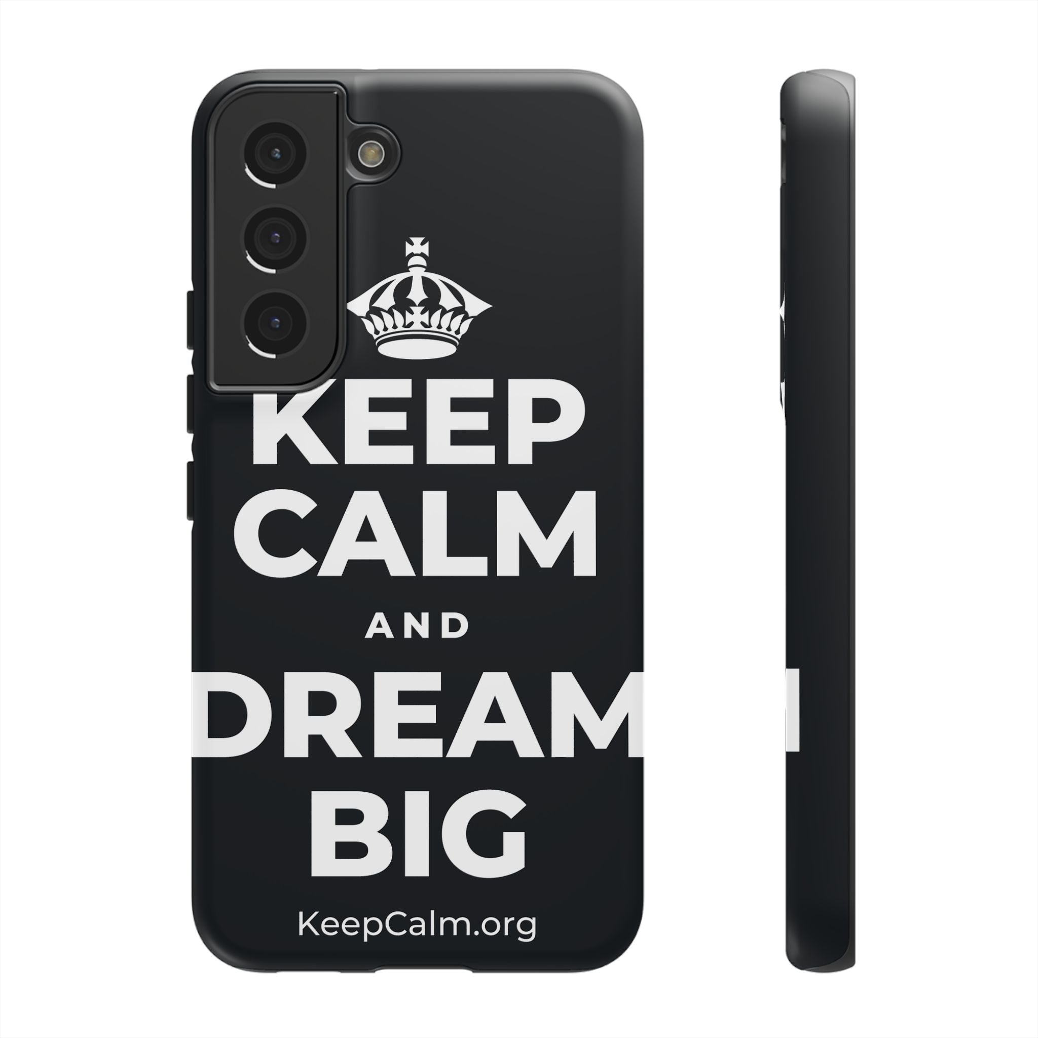 KEEP CALM AND DREAM BIG Phone Case (Dark)