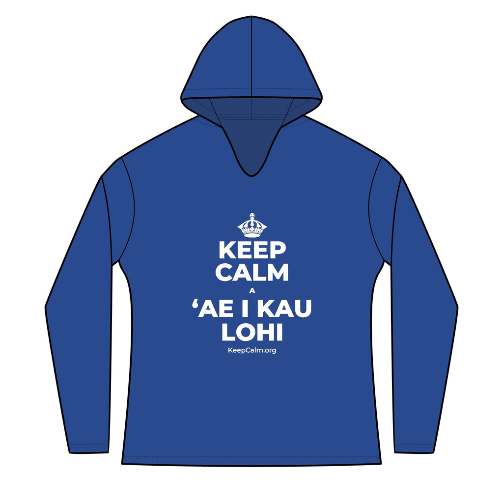 KEEP CALM A ʻAE I KAU LOHI Women's Long Sleeve Hoodie