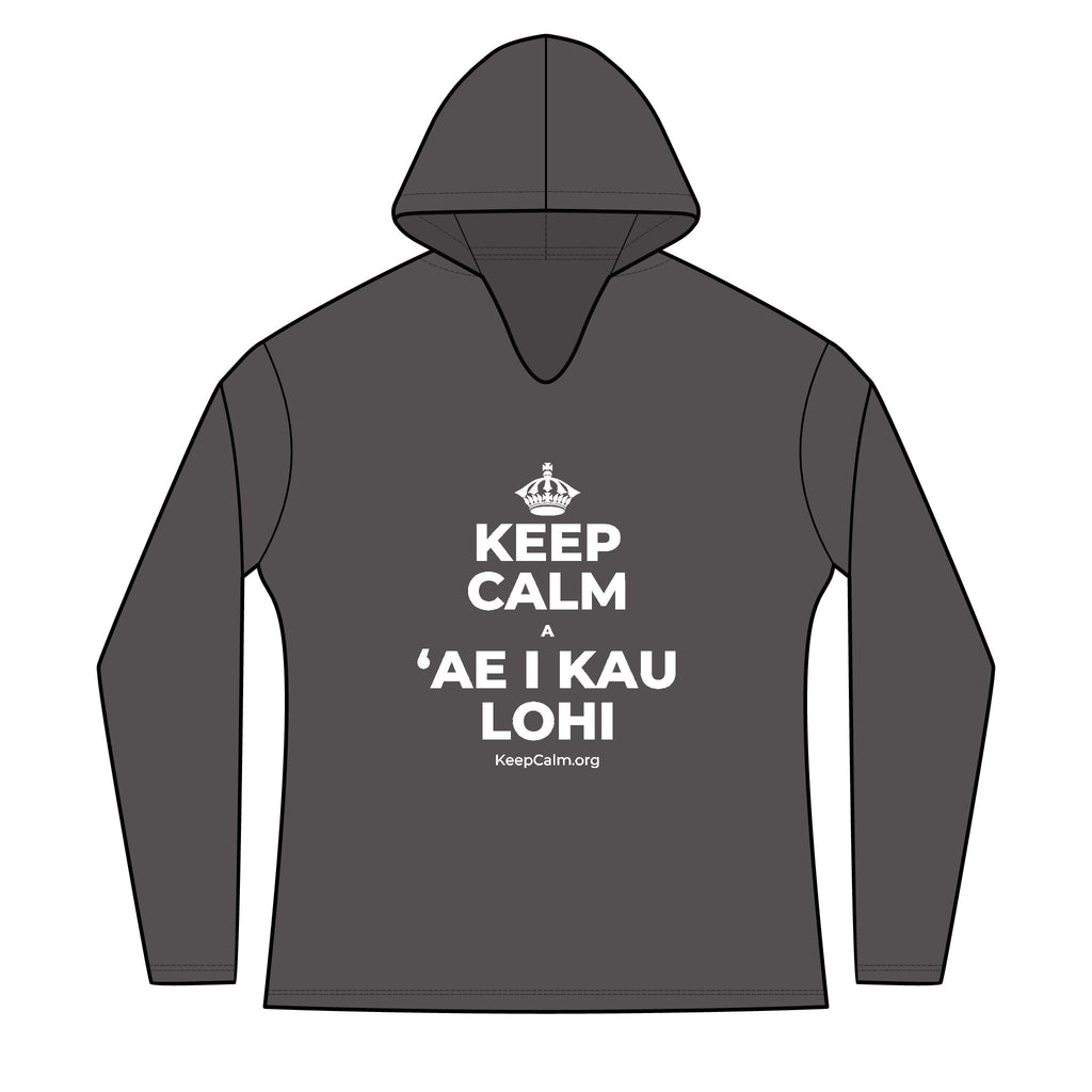 KEEP CALM A ʻAE I KAU LOHI Women's Long Sleeve Hoodie