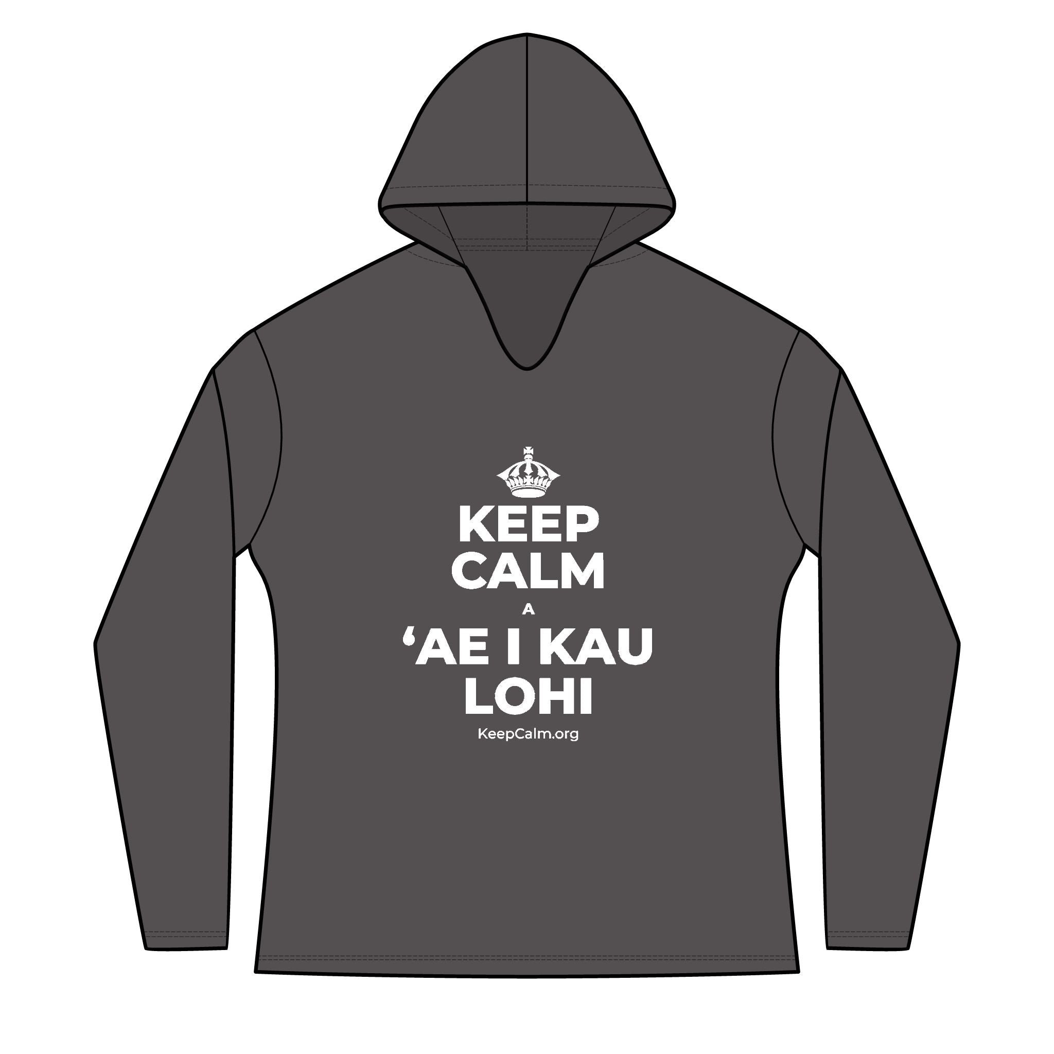 KEEP CALM A ʻAE I KAU LOHI Women's Long Sleeve Hoodie