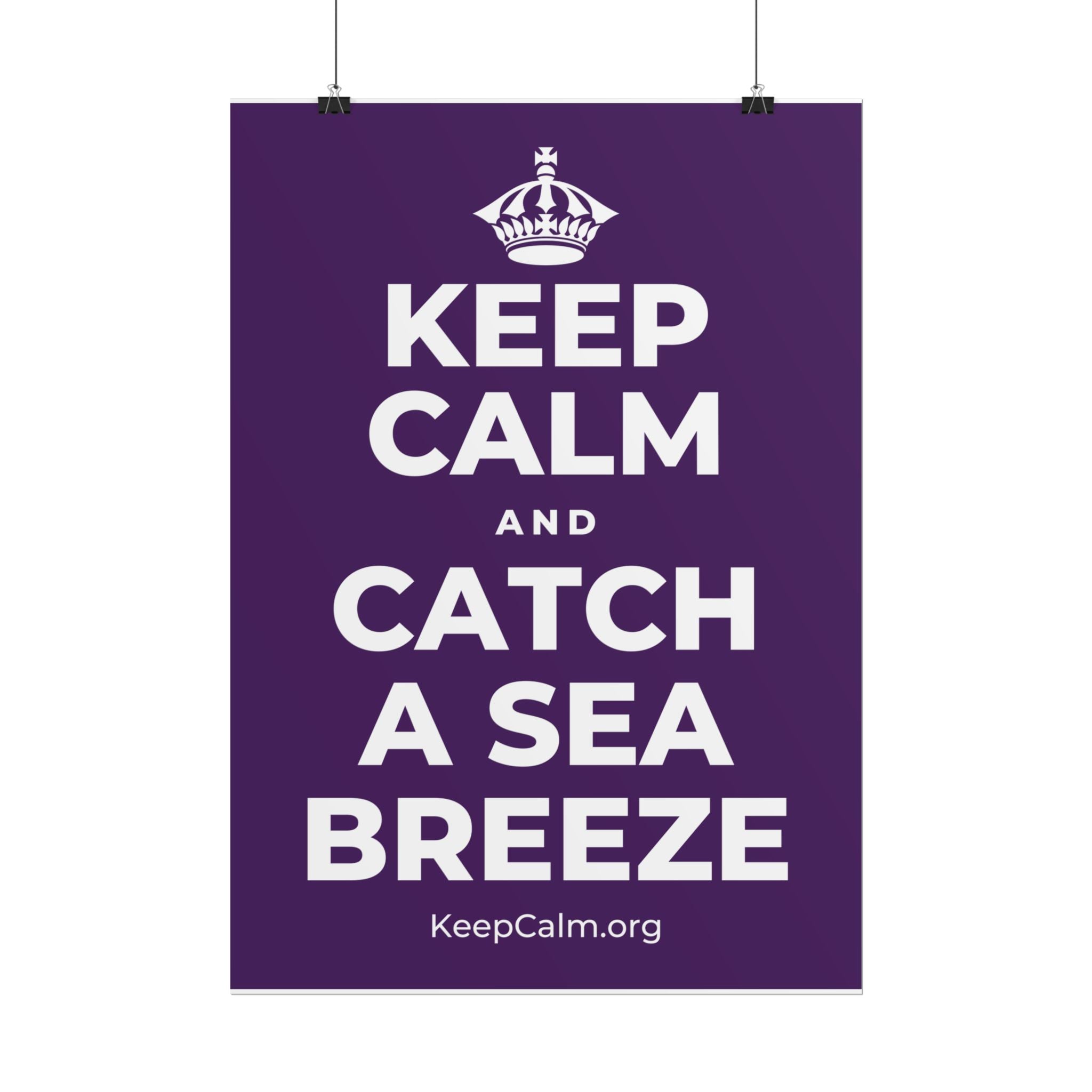 KEEP CALM AND CATCH A SEA BREEZE Poster