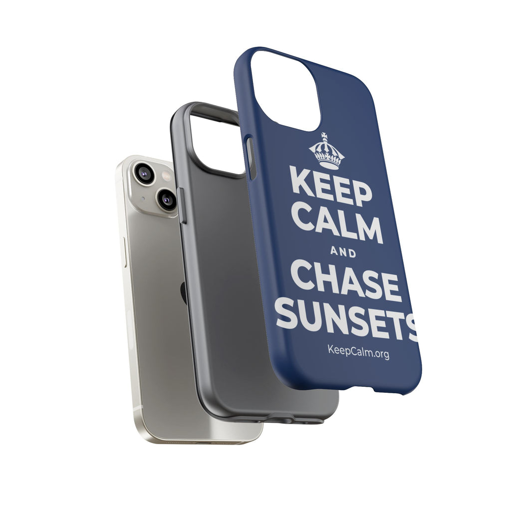KEEP CALM AND CHASE SUNSETS Phone Case