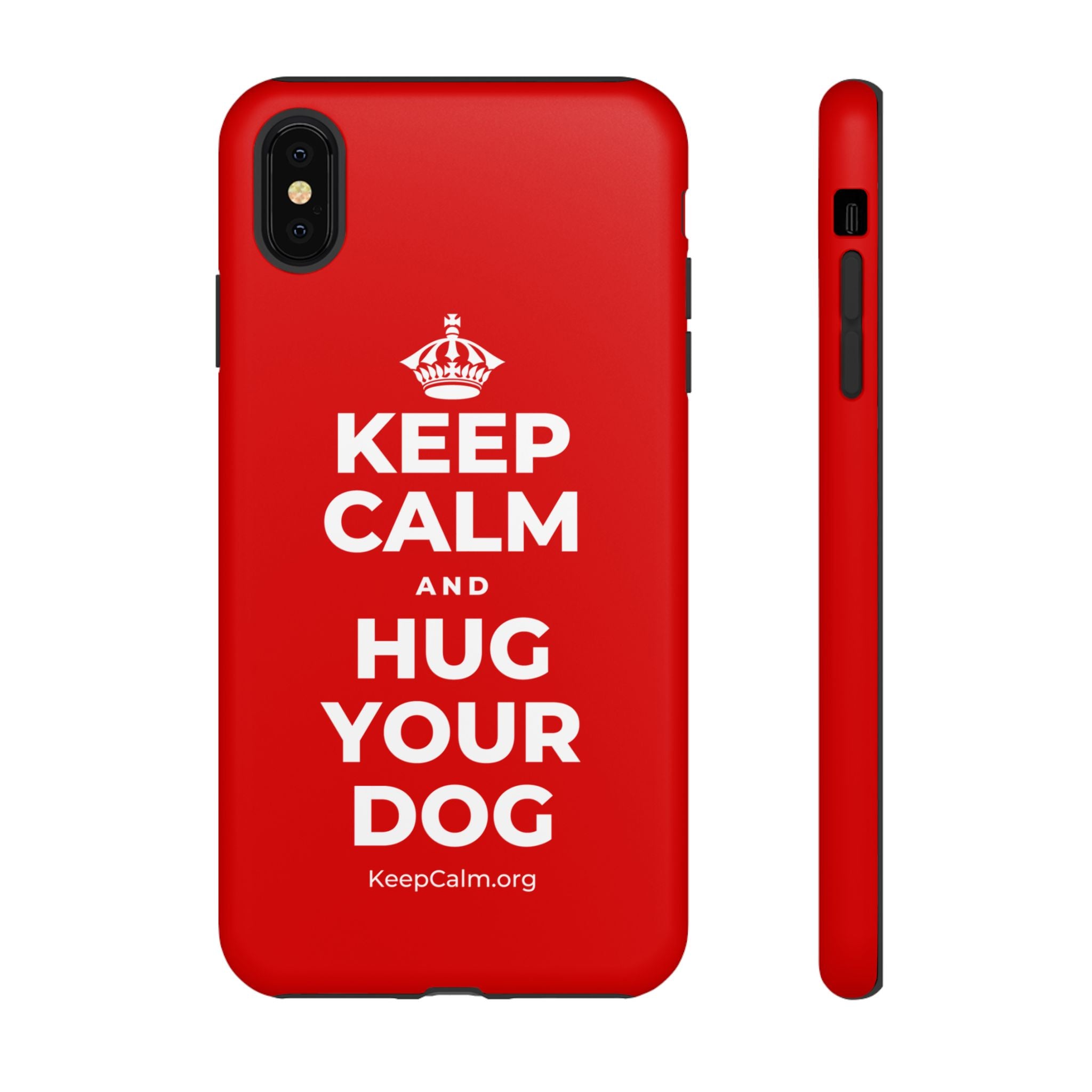 KEEP CALM AND HUG YOUR DOG Phone Case