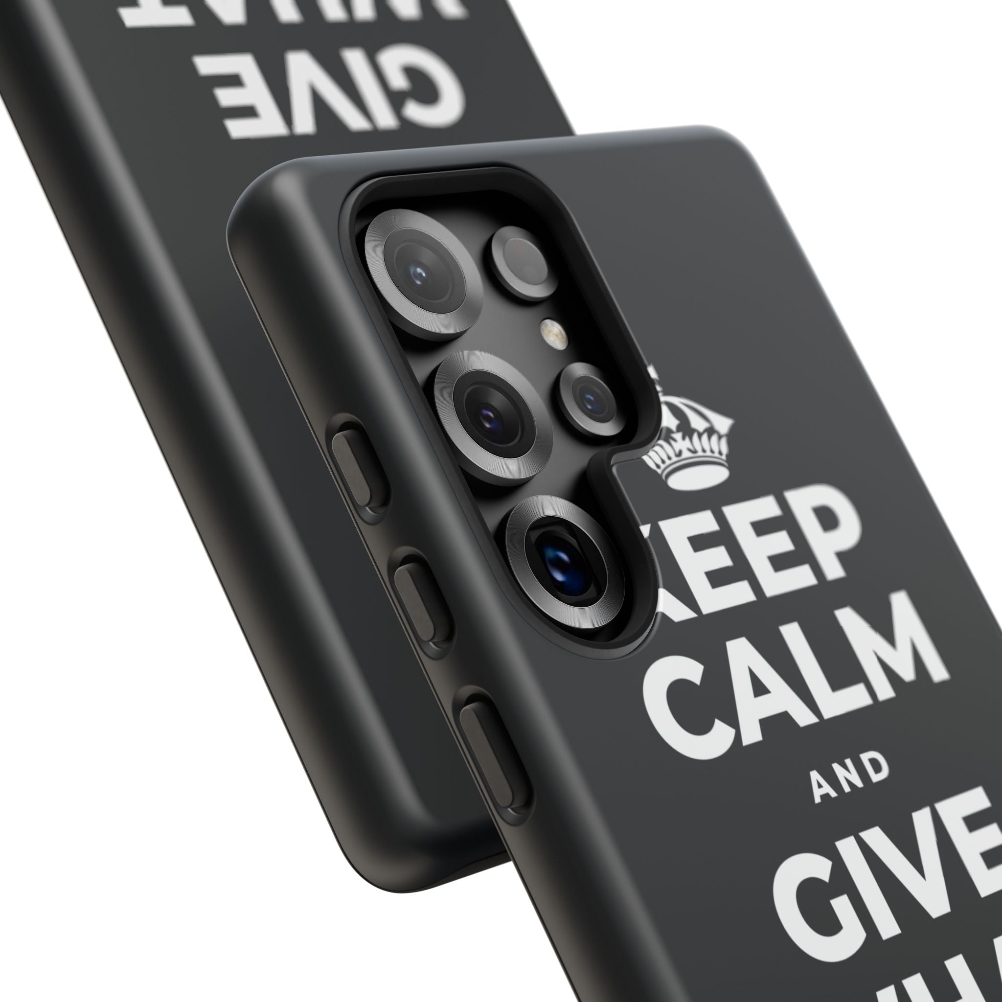 KEEP CALM AND GIVE WHAT YOU CAN Phone Case (Dark)