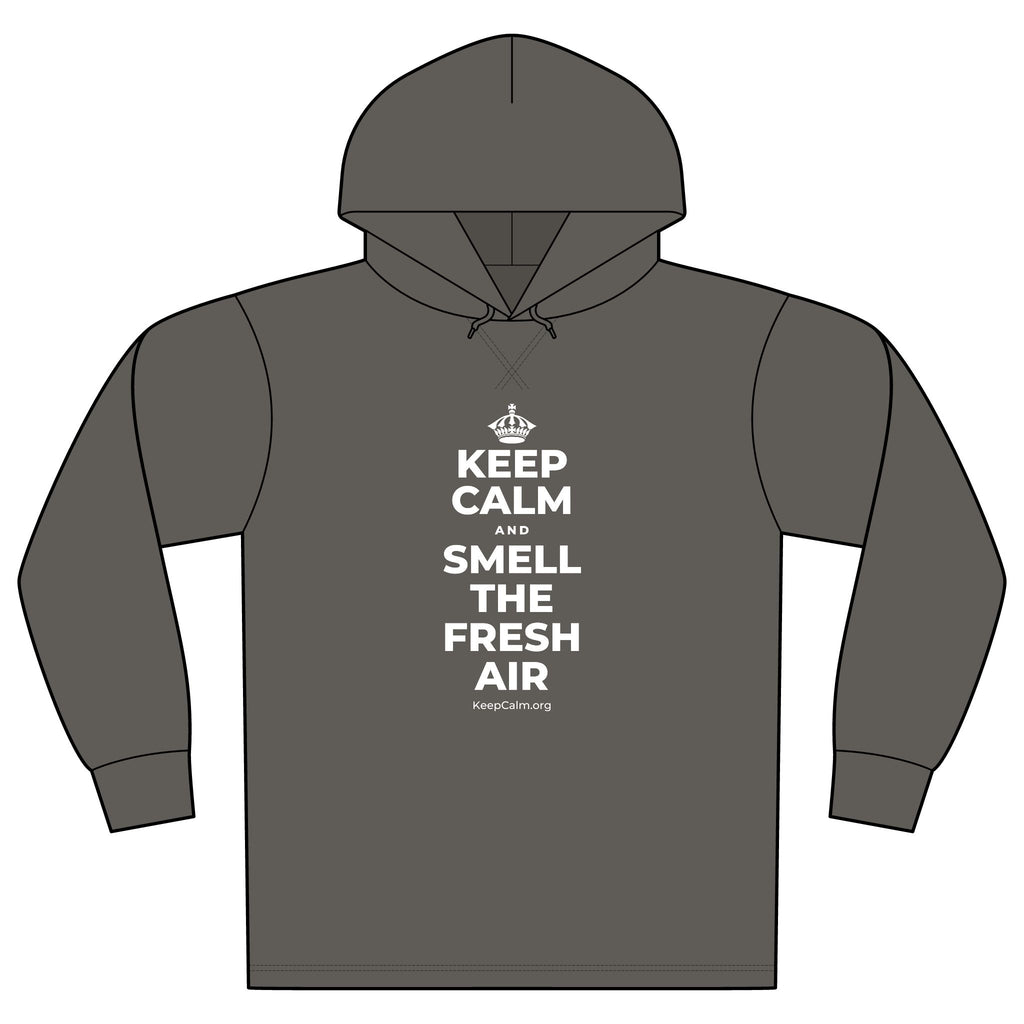 KEEP CALM AND SMELL THE FRESH AIR Organic Hoodie Tee