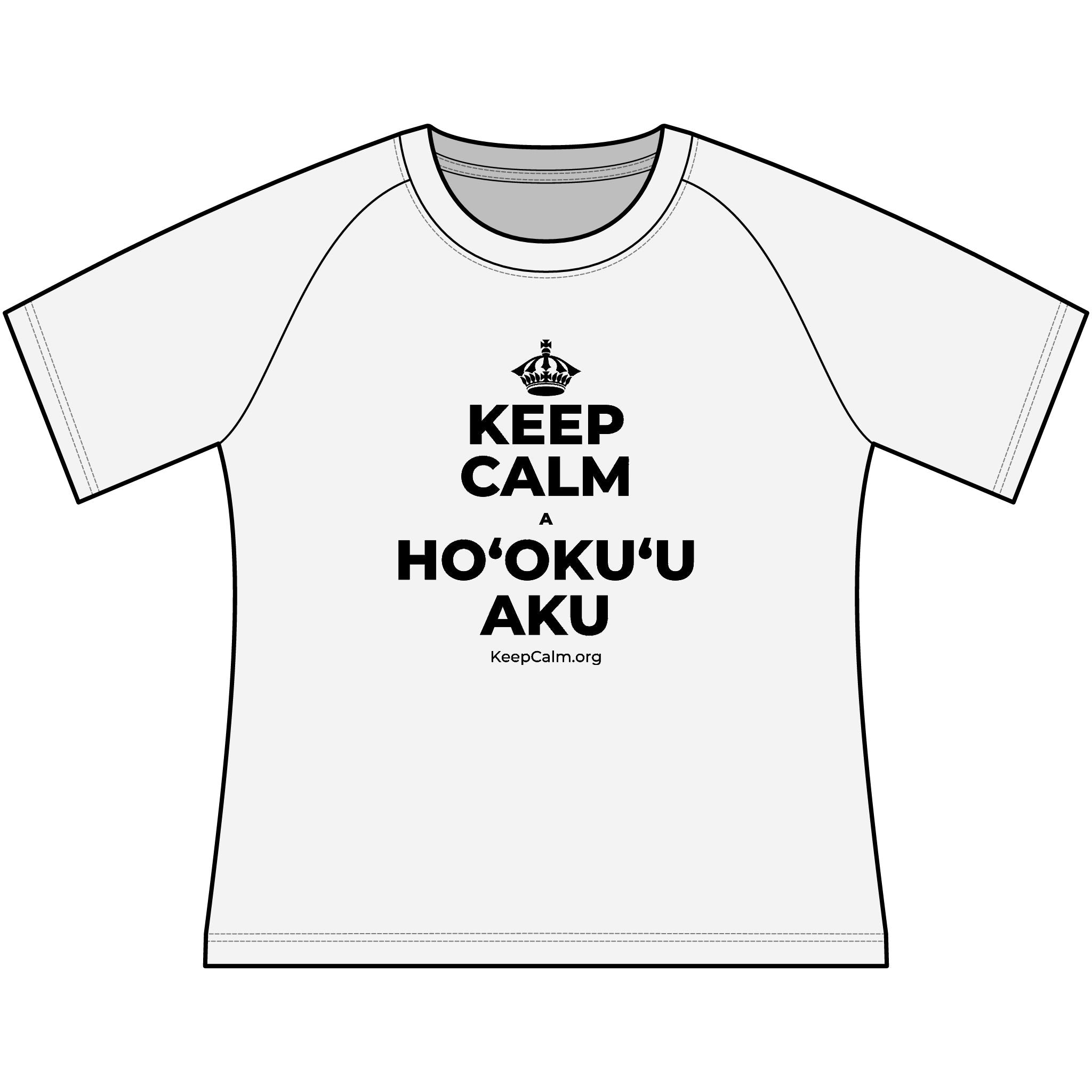KEEP CALM A HOʻOKUʻU AKU Women's Raglan Tee