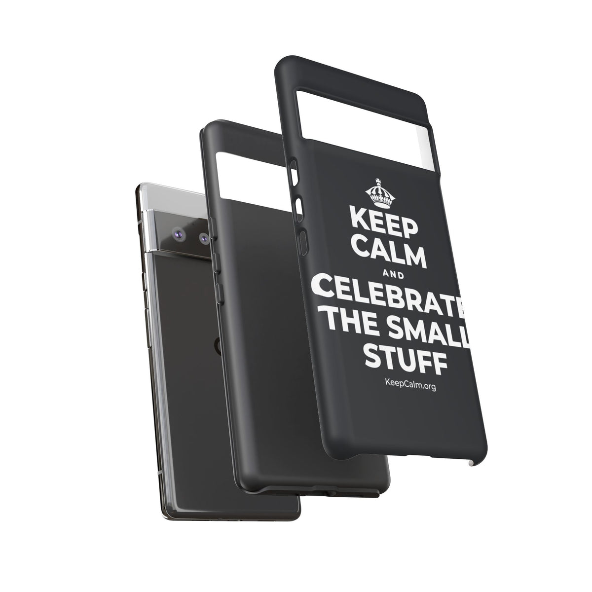 KEEP CALM AND CELEBRATE THE SMALL STUFF Phone Case (Dark)