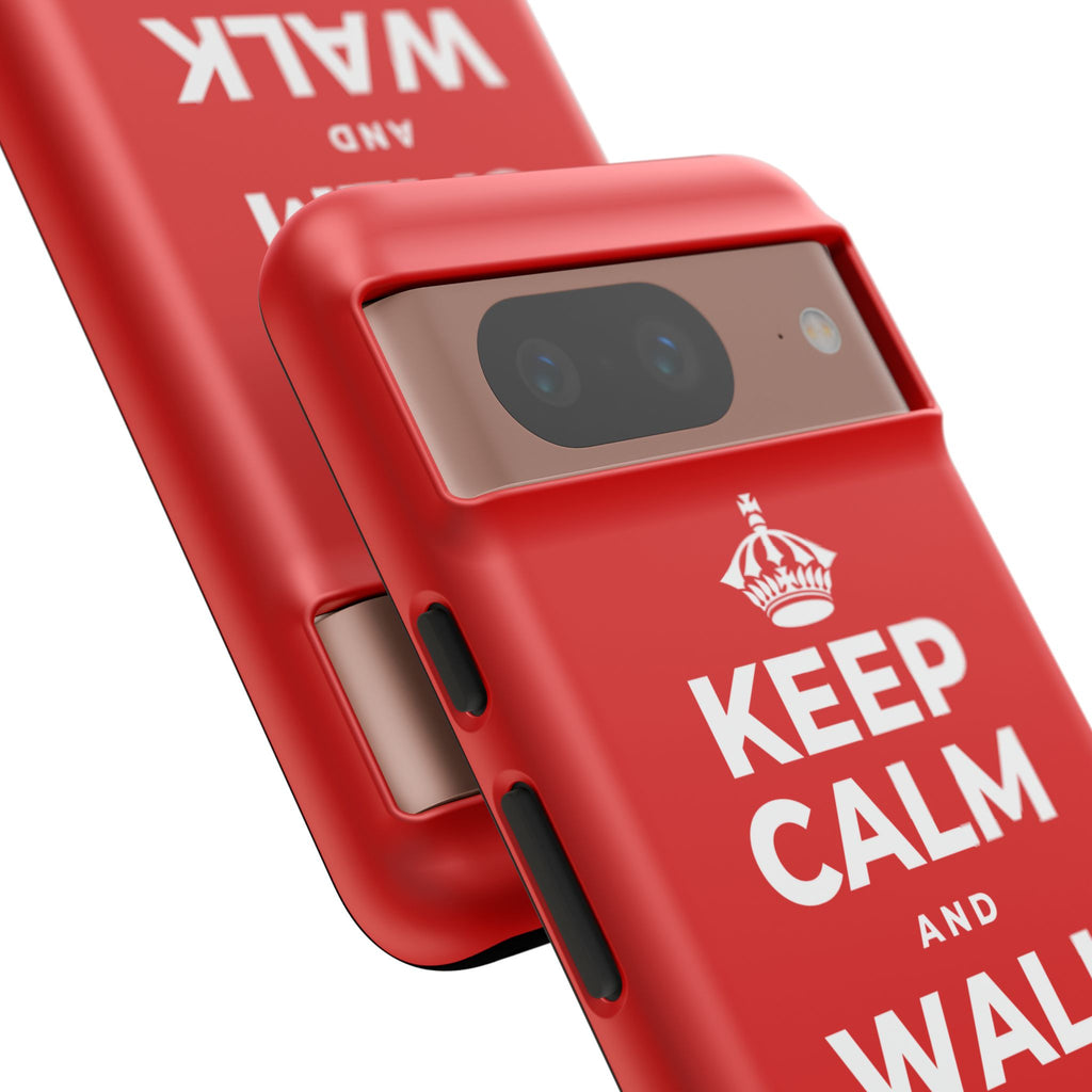 KEEP CALM AND WALK AND LISTEN Phone Case