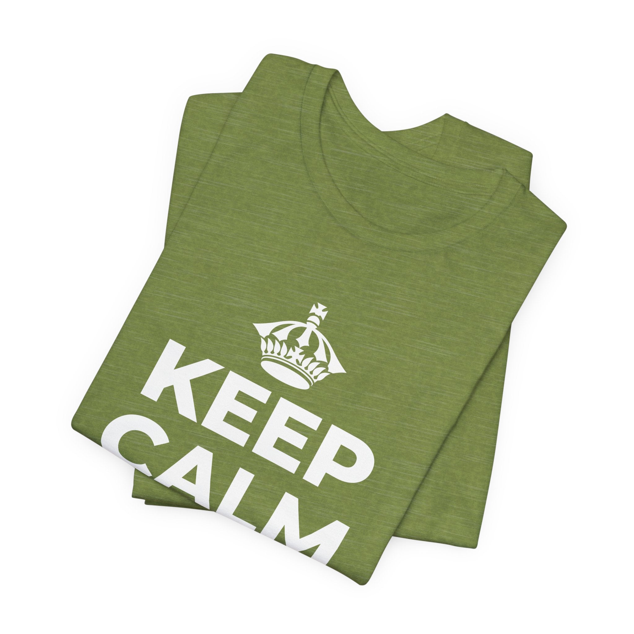 KEEP CALM AND DANCE T-Shirt (Baby Blue–Silver)
