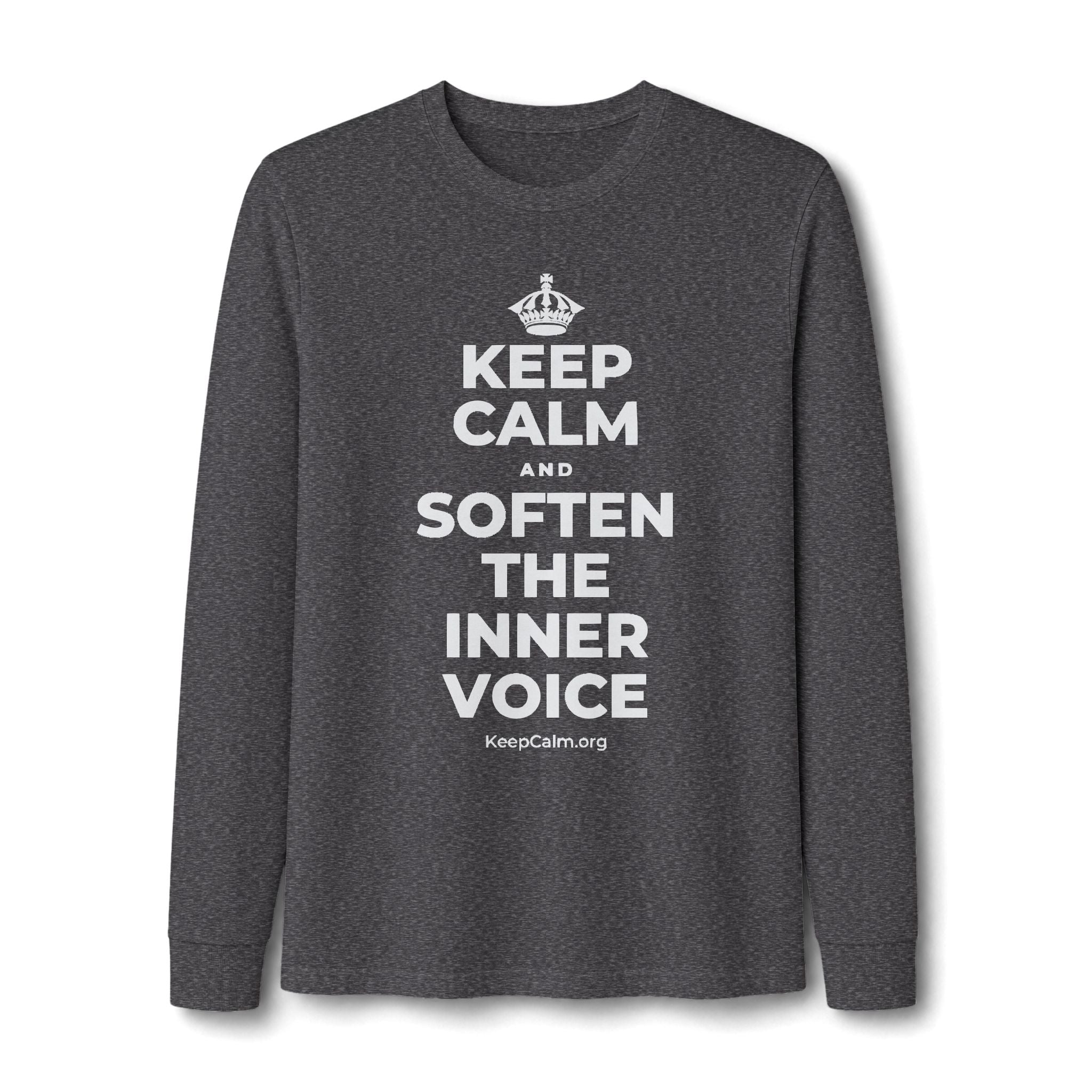 KEEP CALM AND SOFTEN THE INNER VOICE Long Sleeve Tee