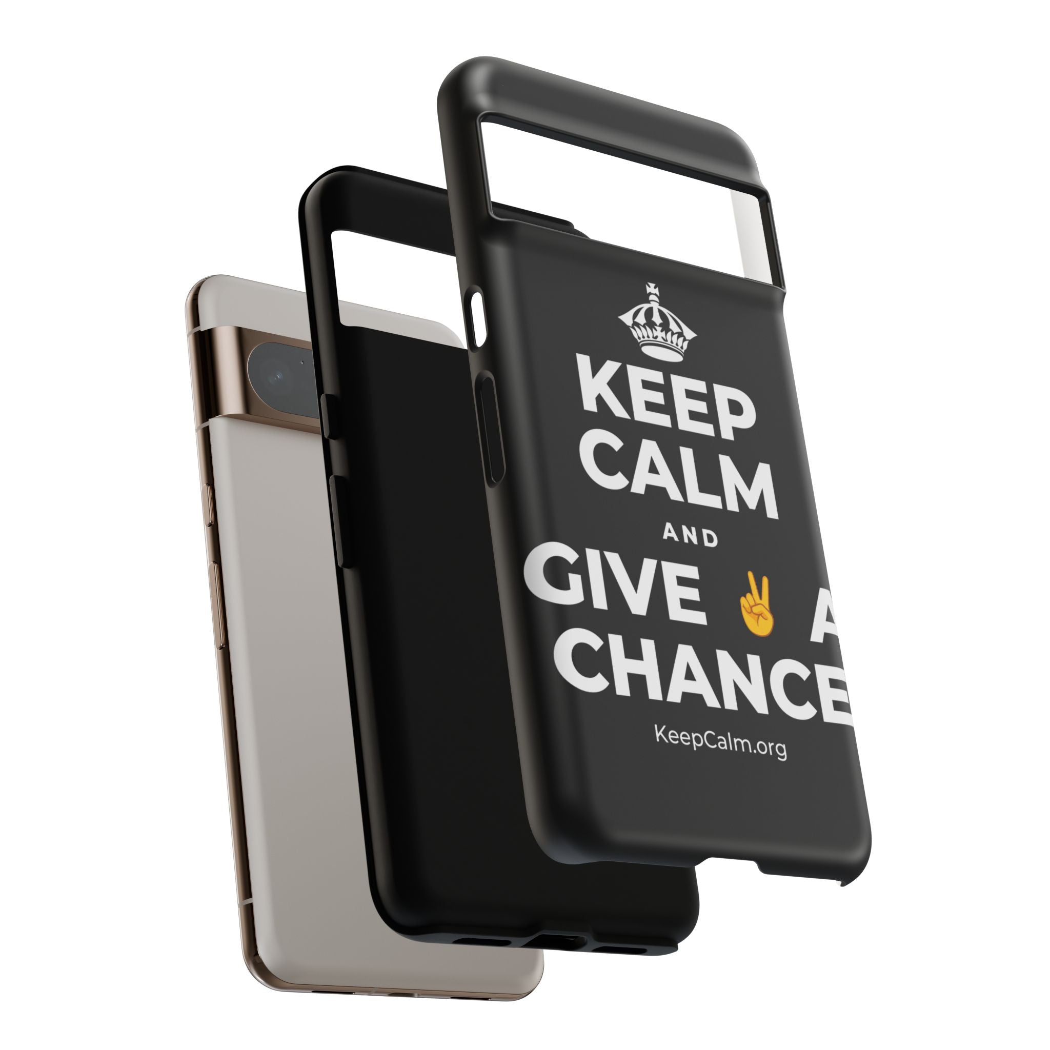 KEEP CALM AND GIVE ✌️ A CHANCE Phone Case