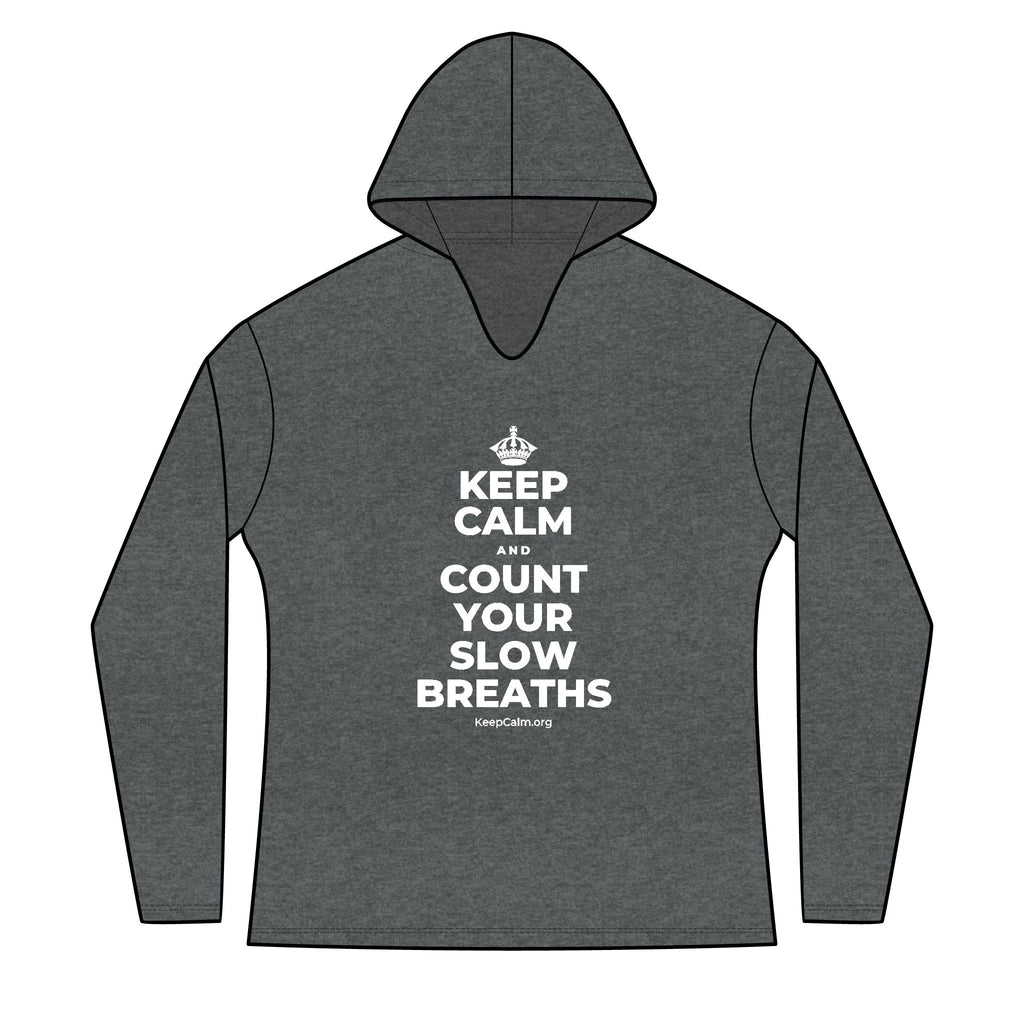 KEEP CALM AND COUNT YOUR SLOW BREATHS Women's Long Sleeve Hoodie