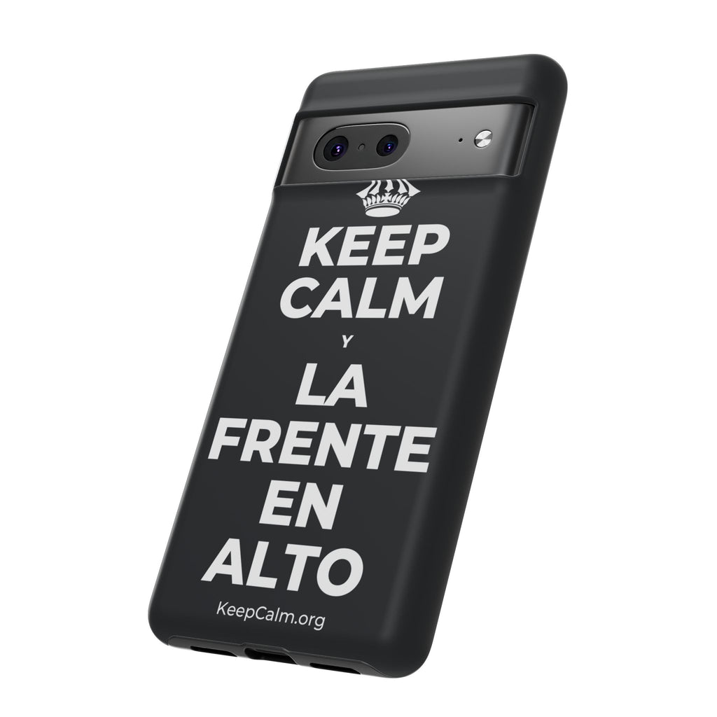 KEEP CALM Y LA FRENTE EN ALTO Phone Case (Dark)