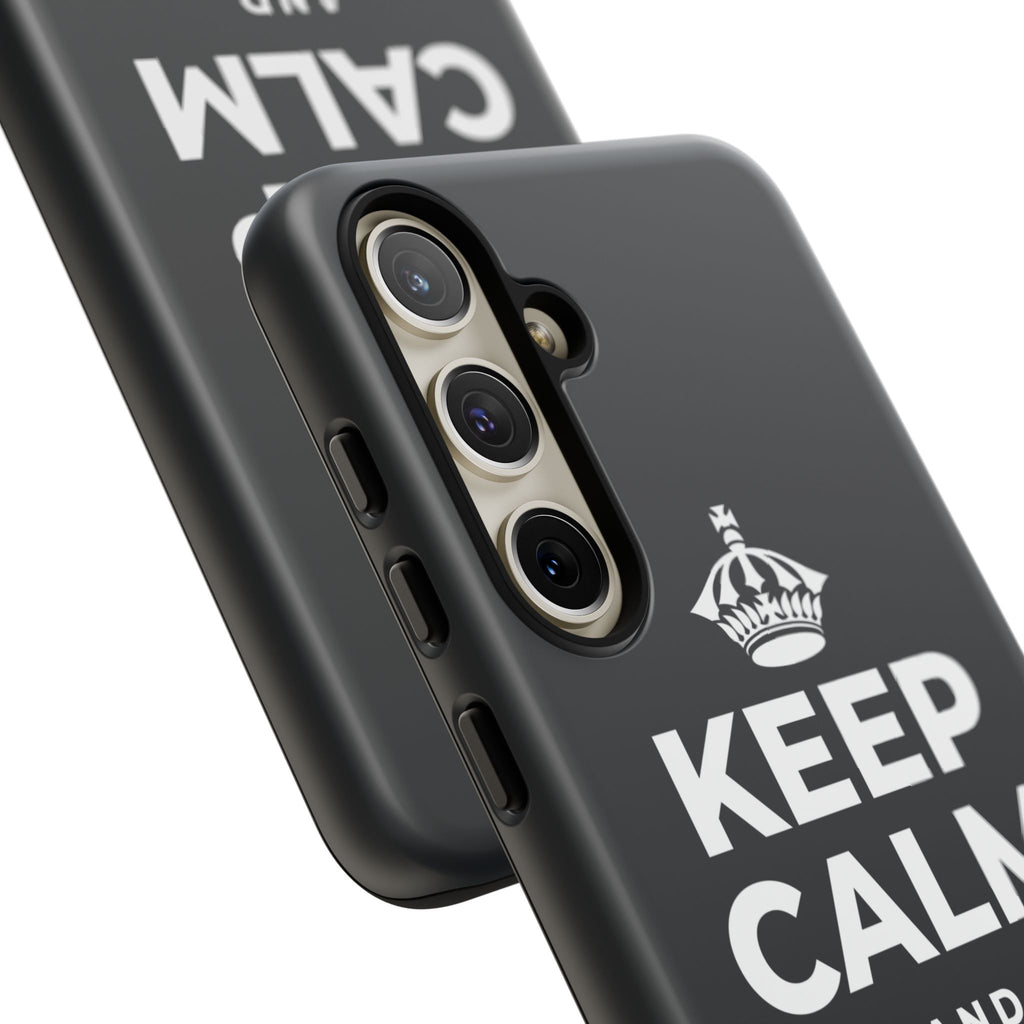 KEEP CALM AND LOCK IN Phone Case (Dark)
