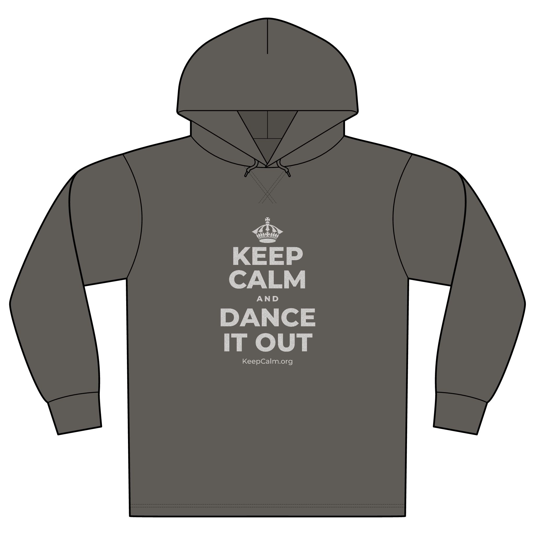 KEEP CALM AND DANCE IT OUT Organic Hoodie Tee
