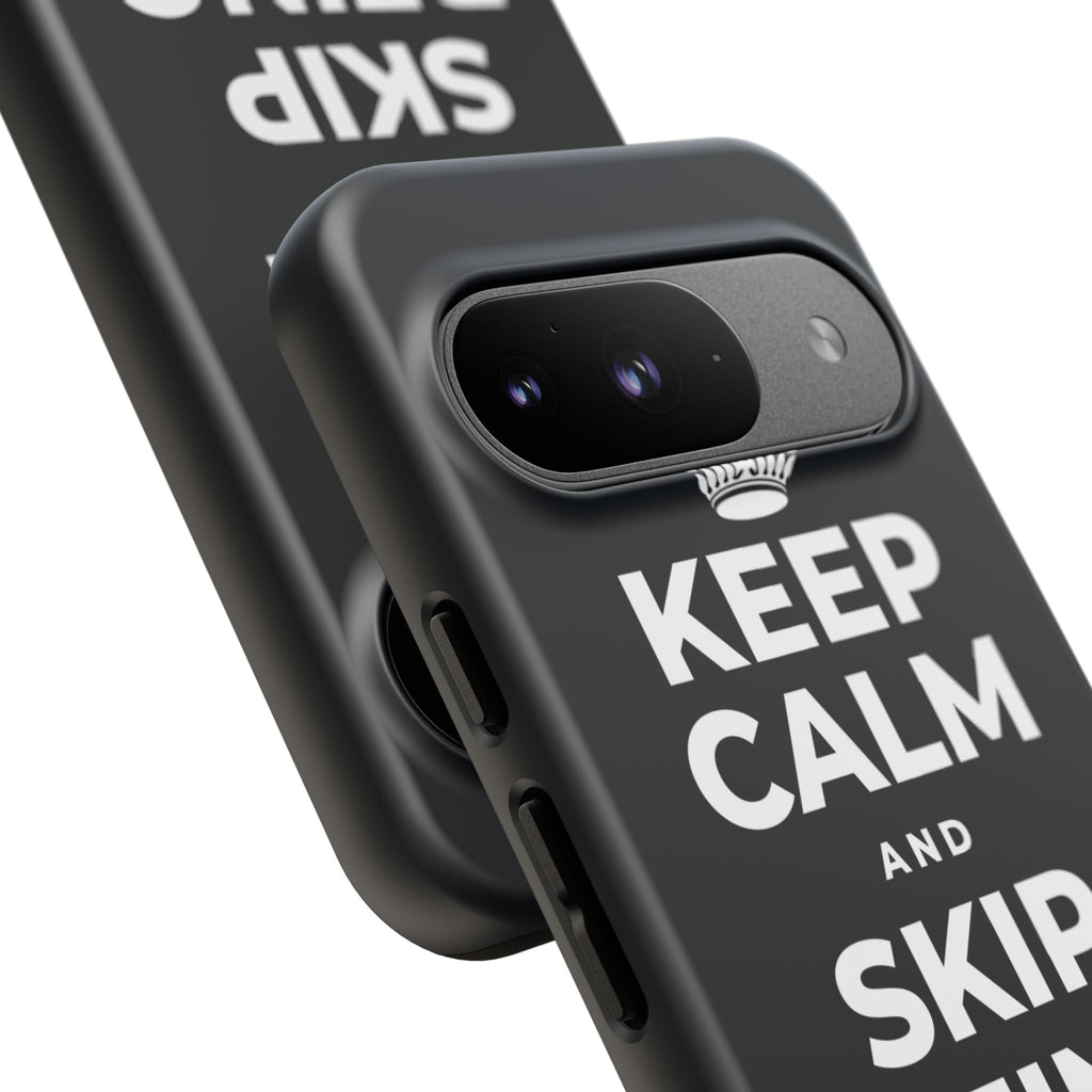 KEEP CALM AND SKIP BEING OKAY TODAY Phone Case (Dark)