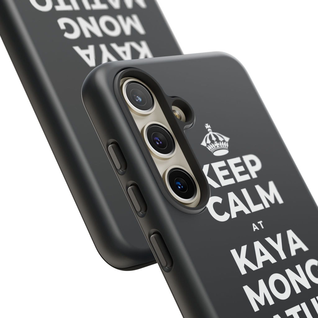 KEEP CALM AT KAYA MONG MATUTO NG KAHIT ANO Phone Case (Dark)