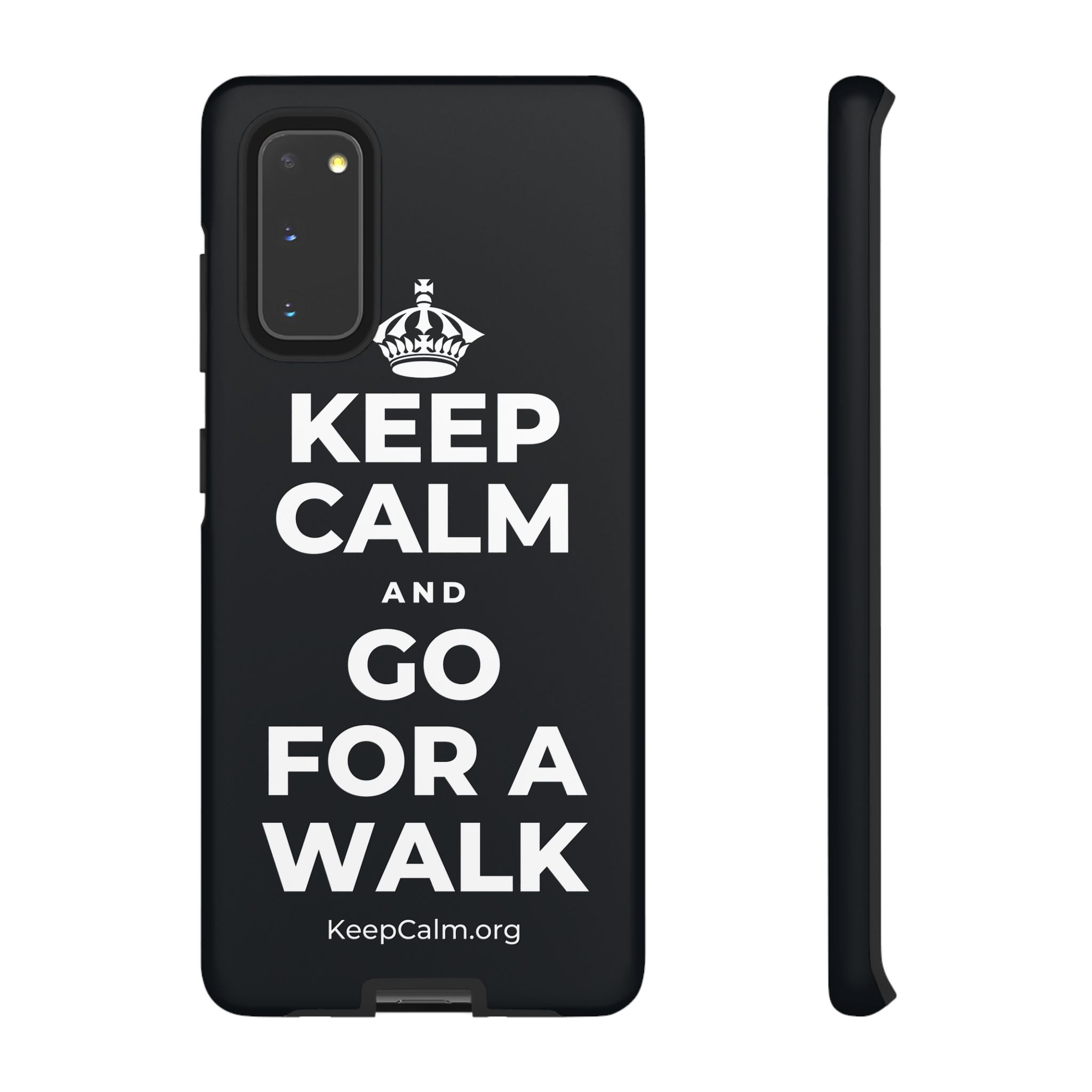 KEEP CALM AND GO FOR A WALK Phone Case (Dark)