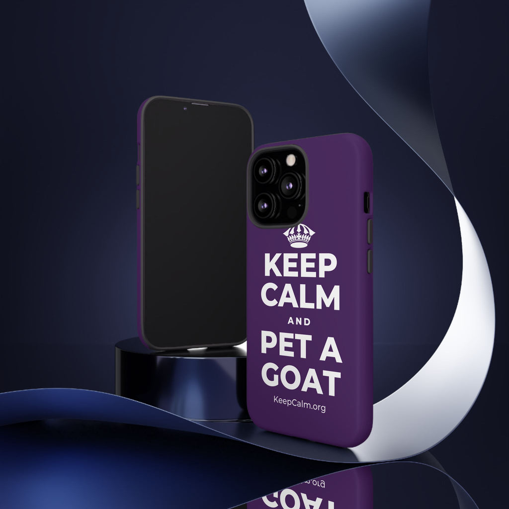 KEEP CALM AND PET A GOAT Phone Case