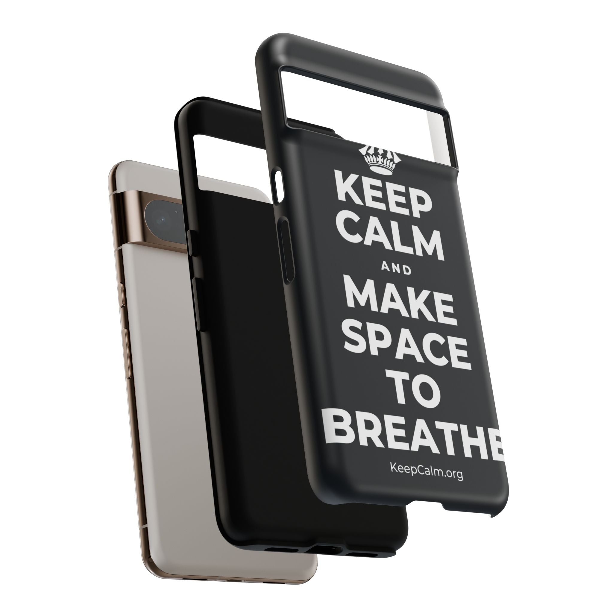 KEEP CALM AND MAKE SPACE TO BREATHE Phone Case (Dark)