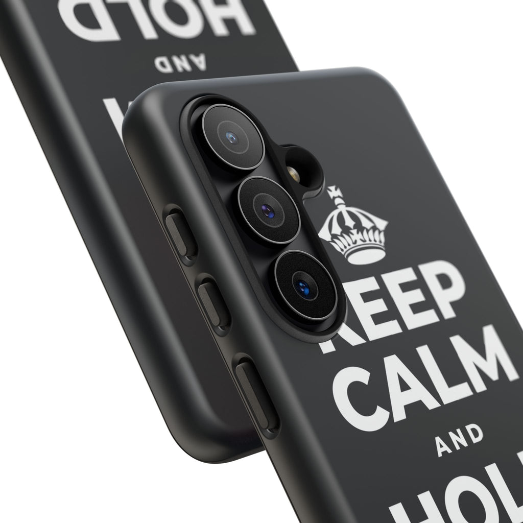 KEEP CALM AND HOLD THE DOOR Phone Case (Dark)