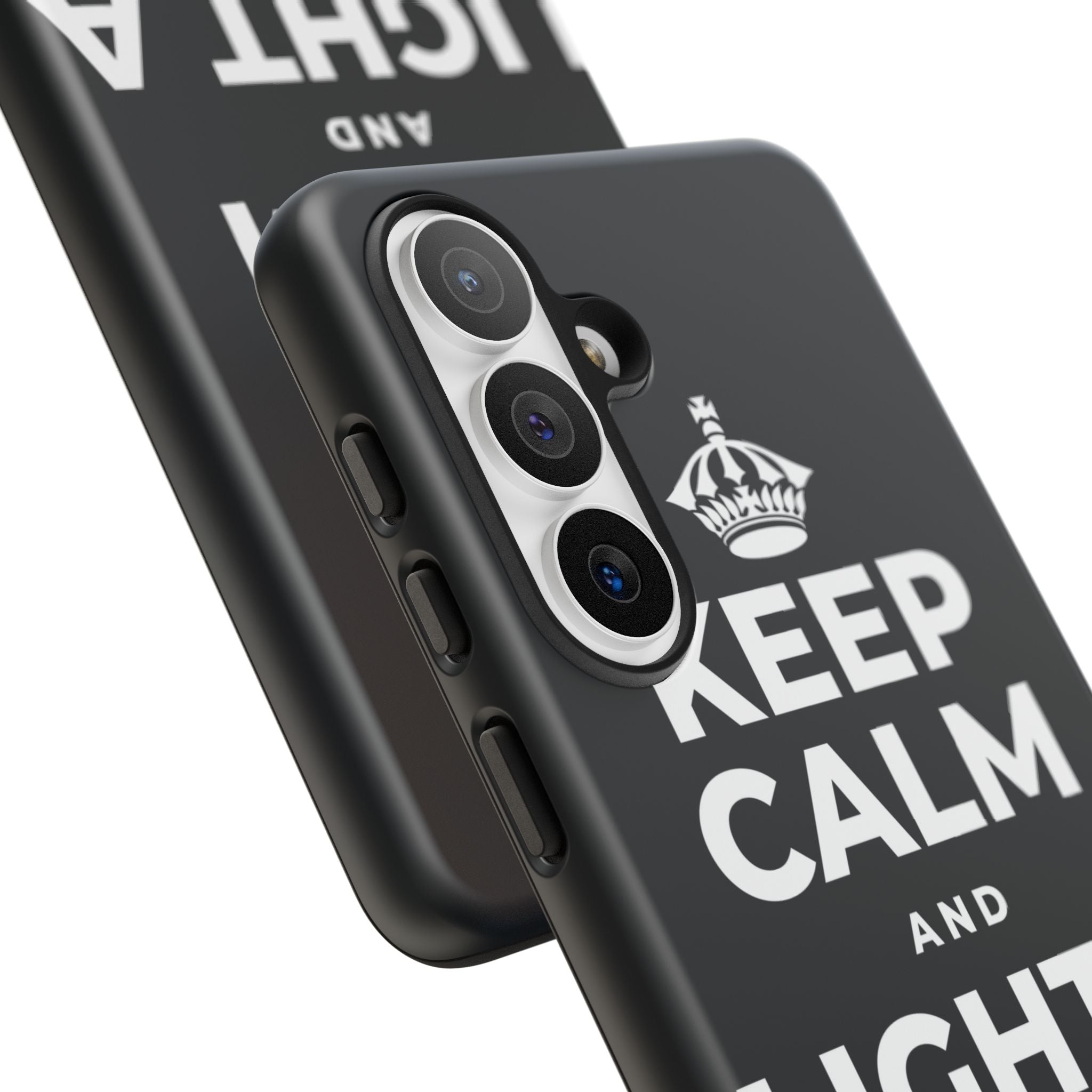 KEEP CALM AND LIGHT A COZY CANDLE Phone Case (Dark)