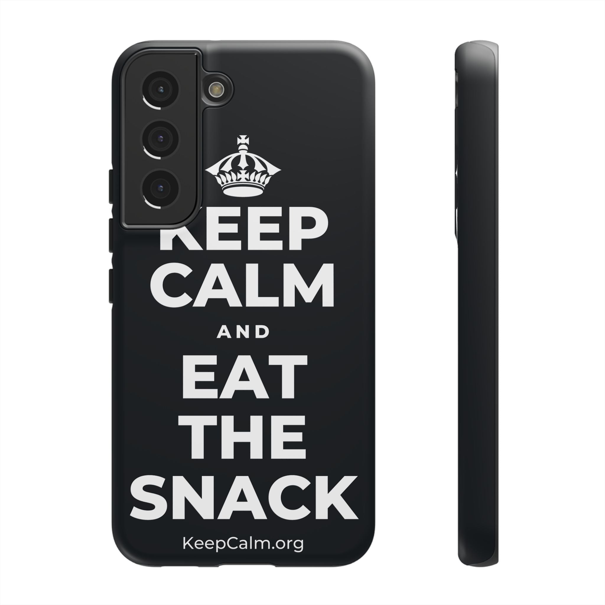 KEEP CALM AND EAT THE SNACK Phone Case (Dark)